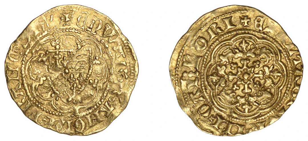 Edward III (1327-1377), Quarter-Noble, series Ga/Gd mule, obv. annulet