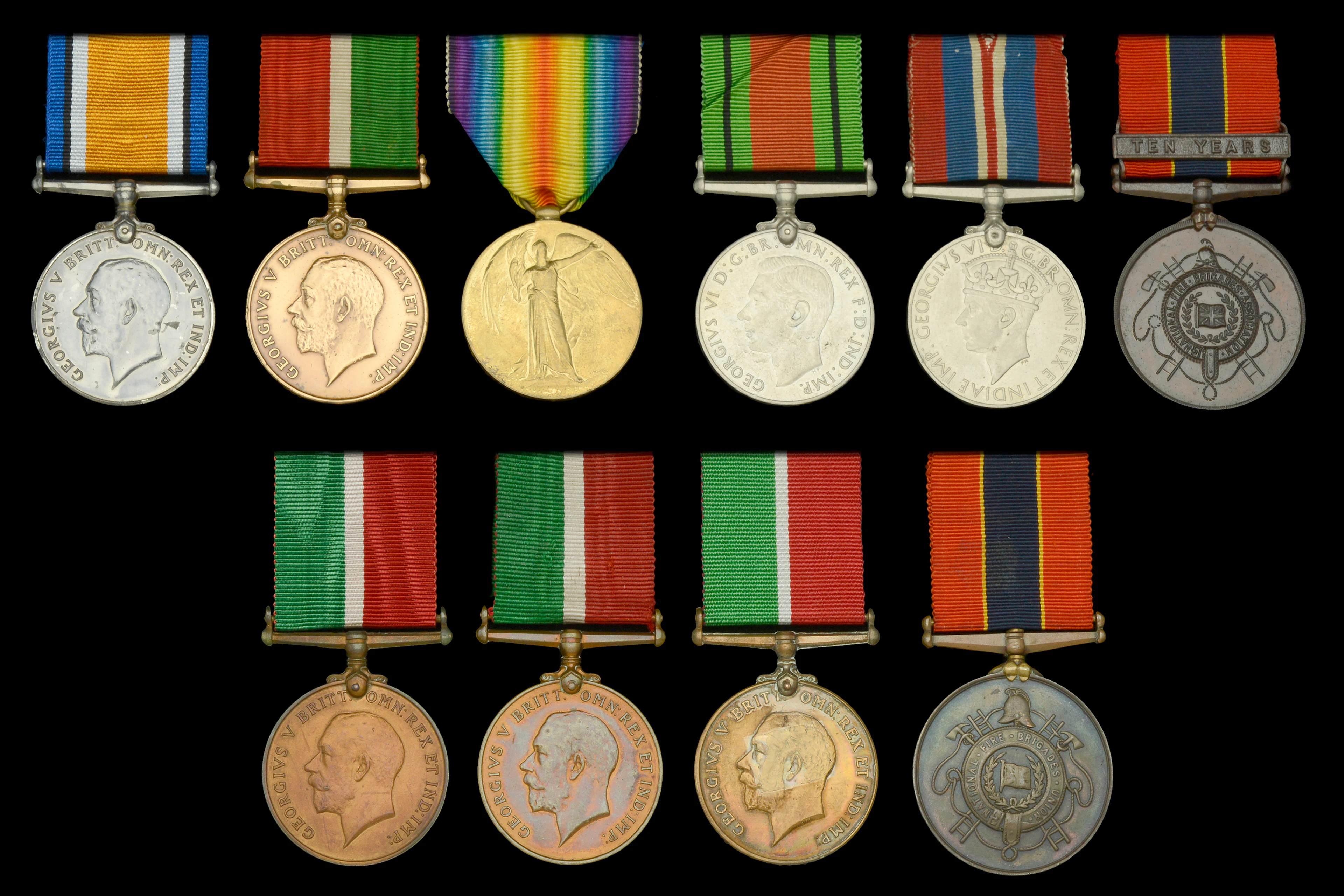 Pair: F. Carrington, Mercantile Marine British War and Mercantile