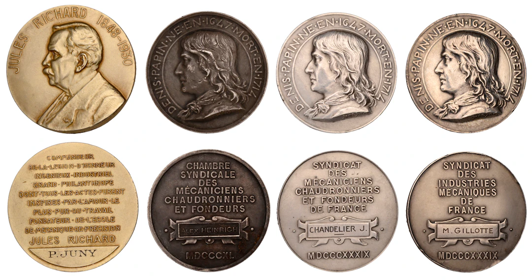 France, L’École de Mécanique de Précision, a silver gilt award medal