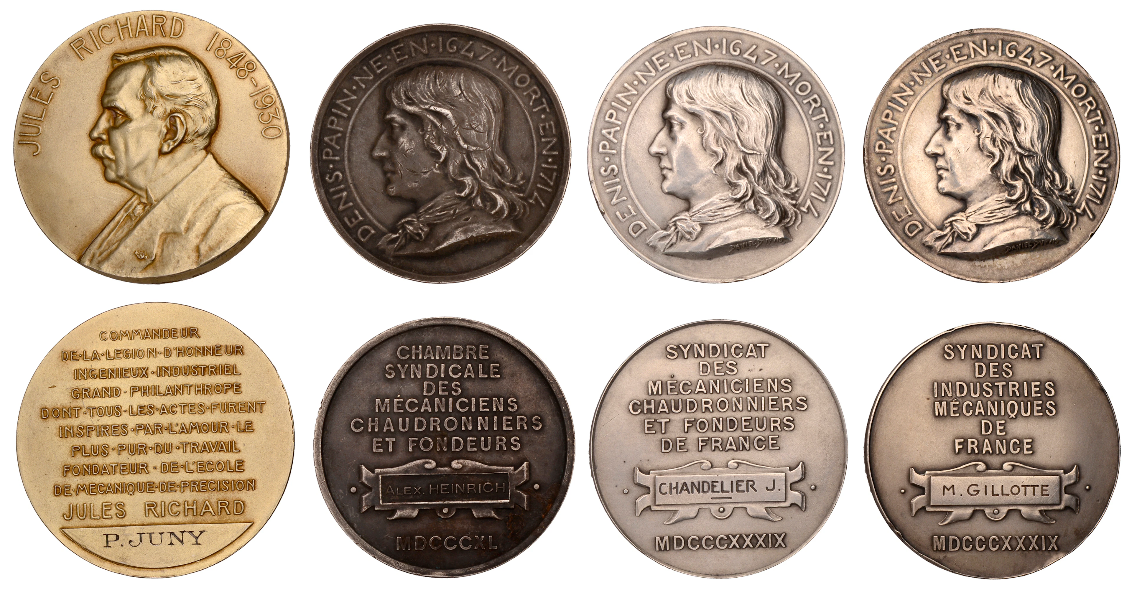 France, L’École de Mécanique de Précision, a silver gilt award medal
