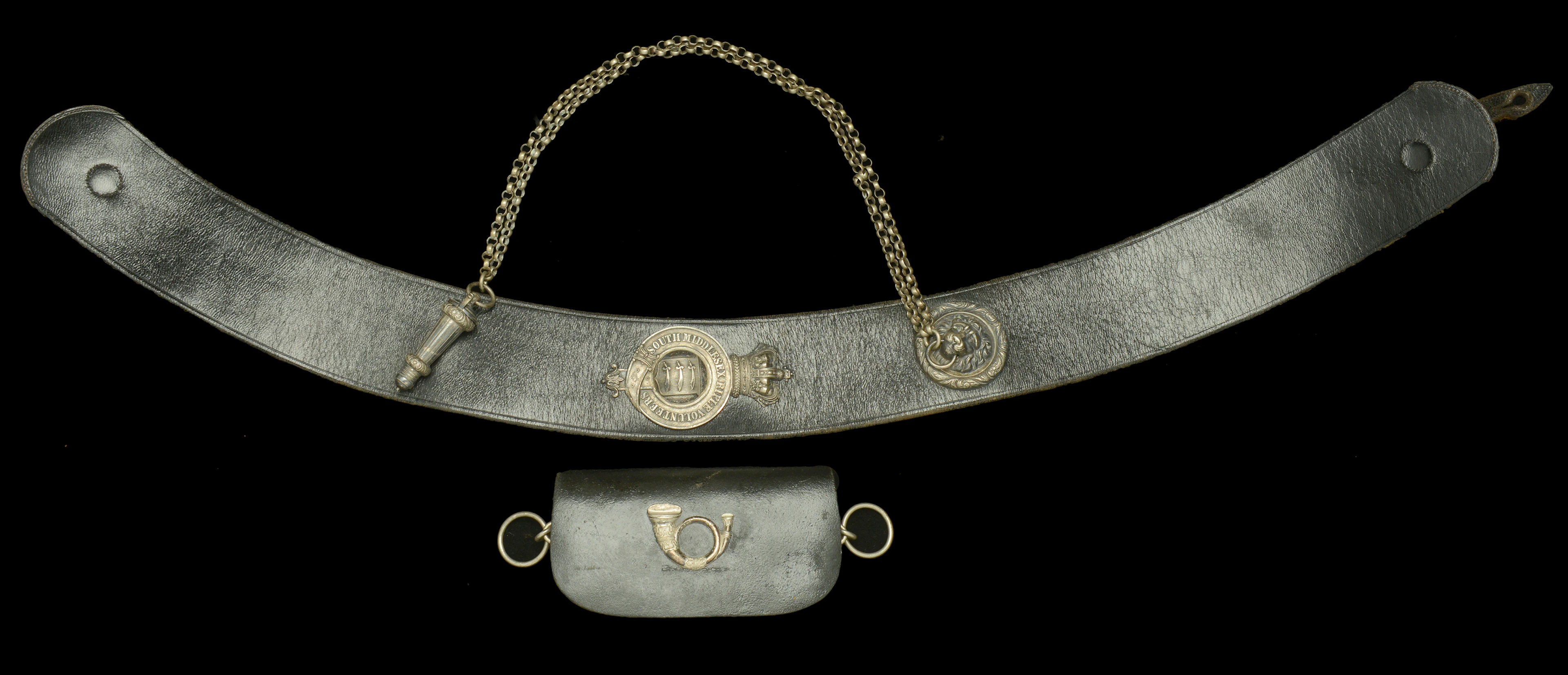 South Middlesex Rifle Volunteers, Officer’s Shoulder Belt, Plate and