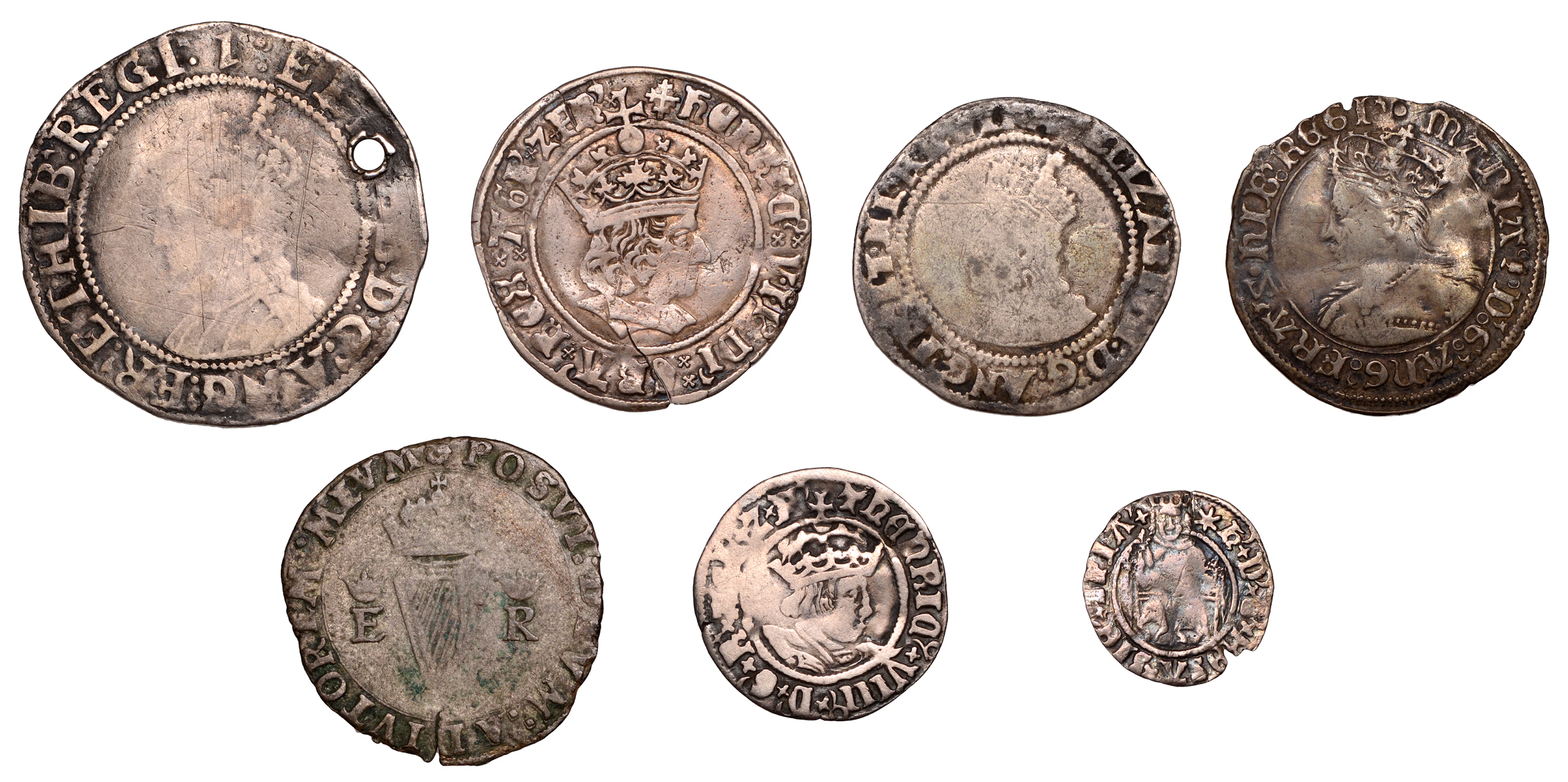 Henry VII, Profile issue, Groat, Regular type, mm. cross-crosslet