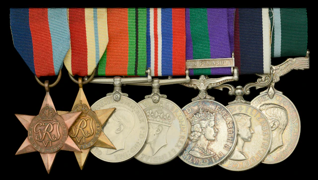 Seven: Sergeant R. Cornish, Royal Air Force 1939-45 Star; Africa Star;
