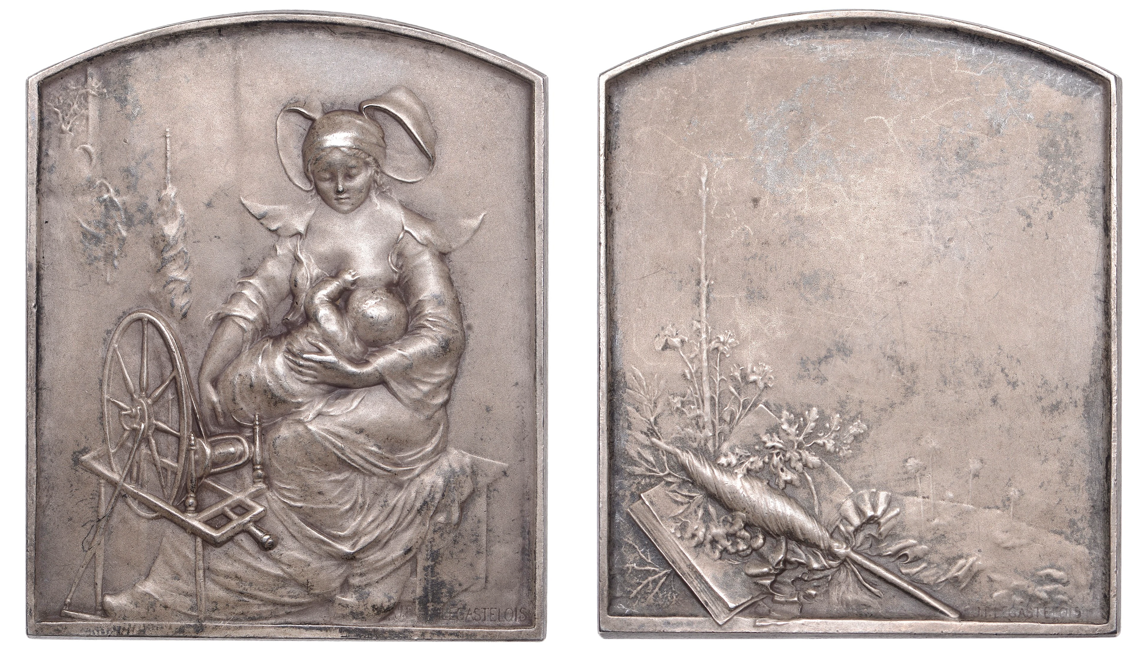 FRANCE, Maternité, or Fileuse allaitant [Motherhood, or Nursing Spinner]