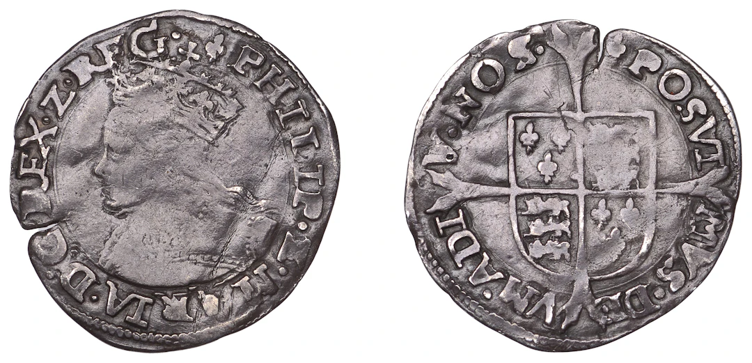 Mary (1553-1554), Groat, mm. lis, reads rfg:, 1.88g/9h (N 1973; S