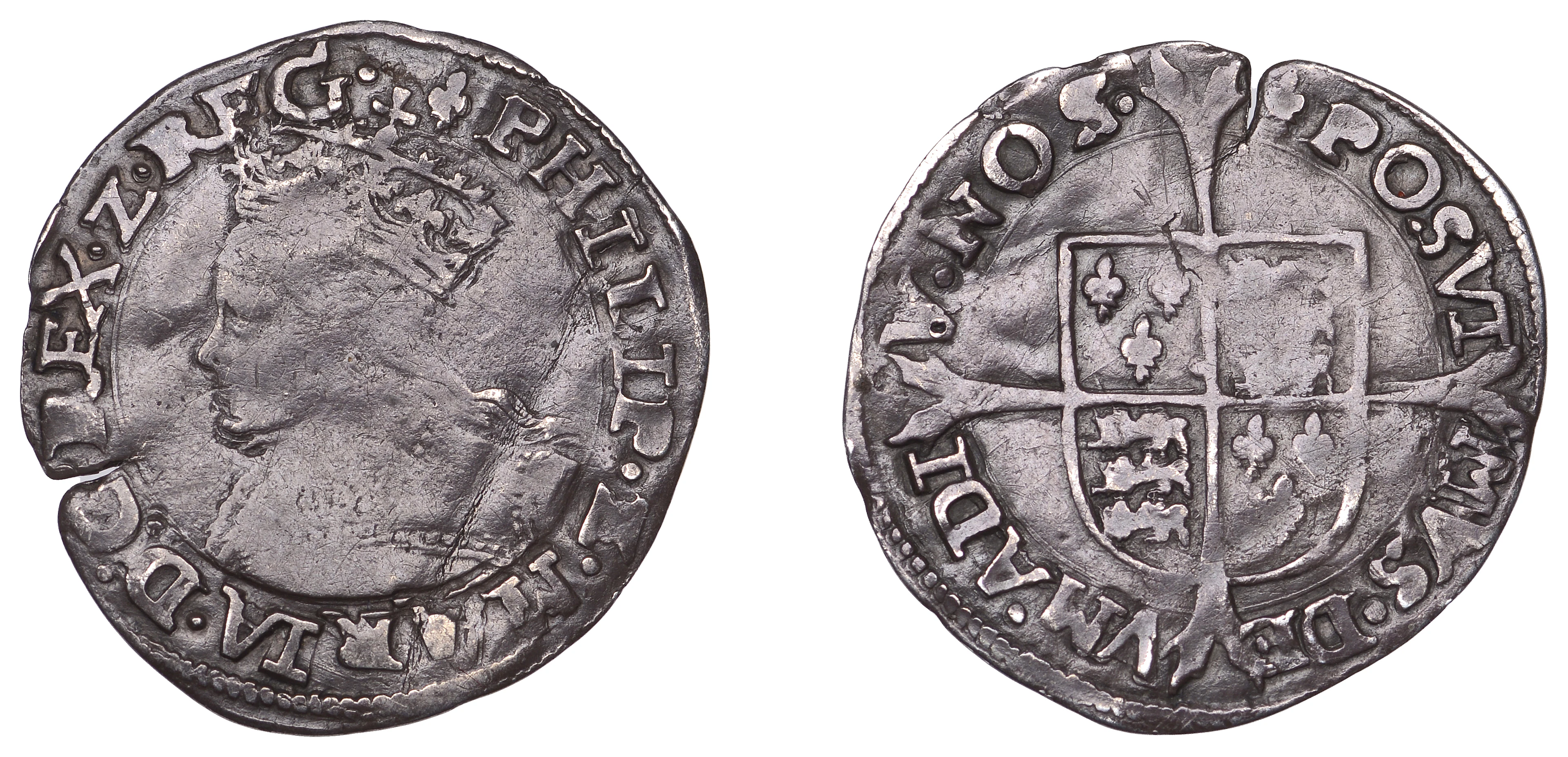 Mary (1553-1554), Groat, mm. lis, reads rfg:, 1.88g/9h (N 1973; S