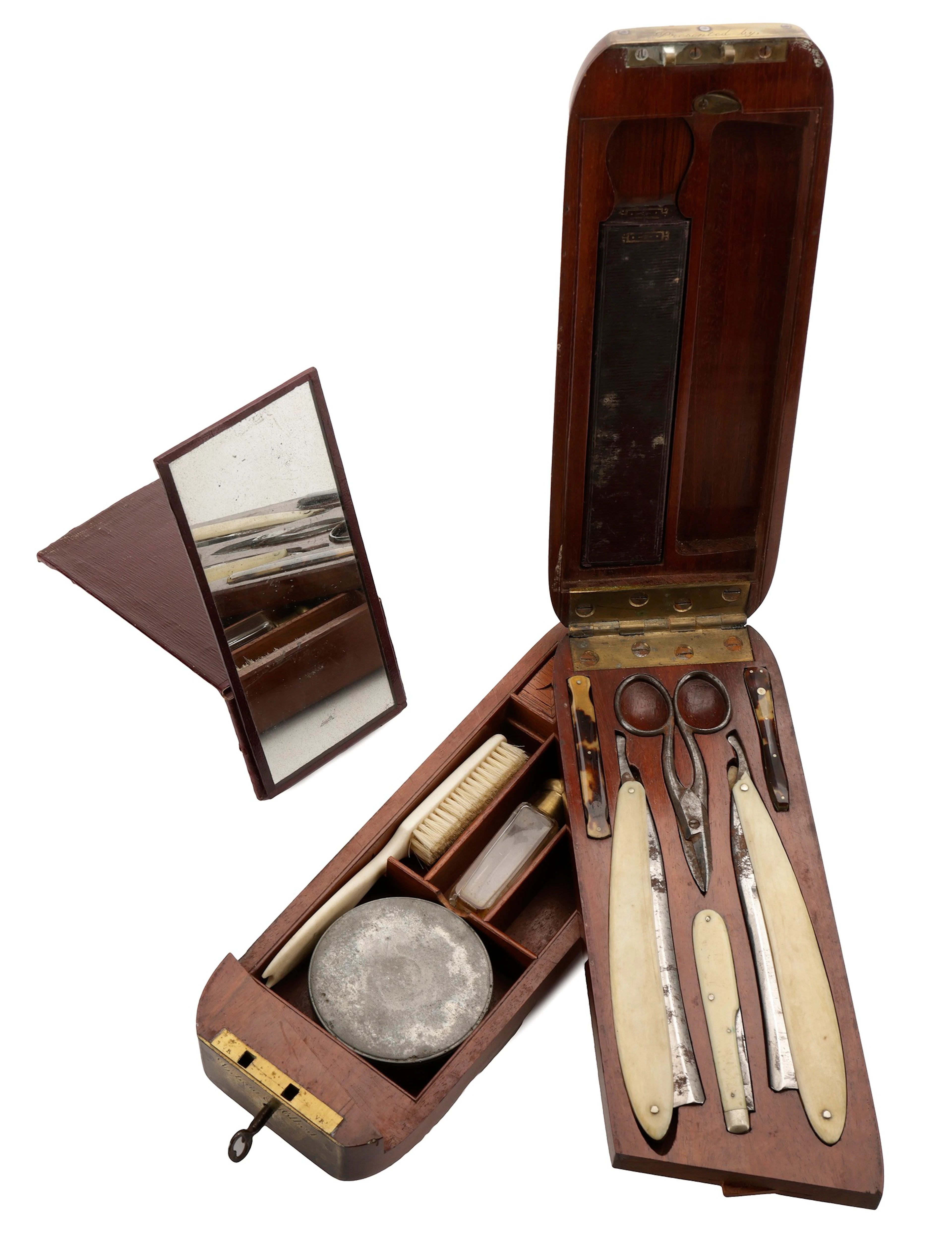 Royal interest: A mid 19th century shaving set, presented to John