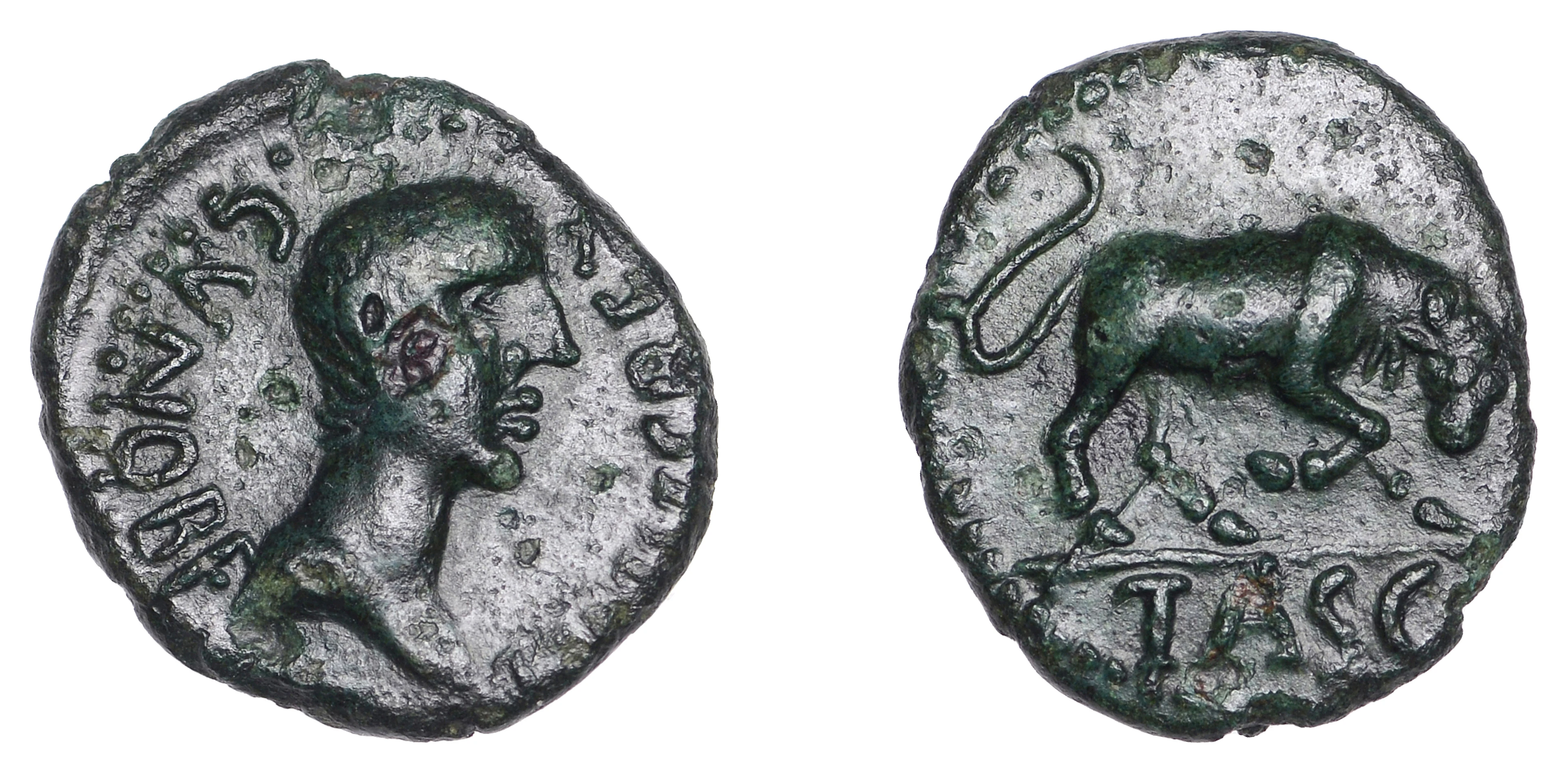 British Iron Age, CATUVELLAUNI and TRINOVANTES, Cunobelin (c. AD 8-41):