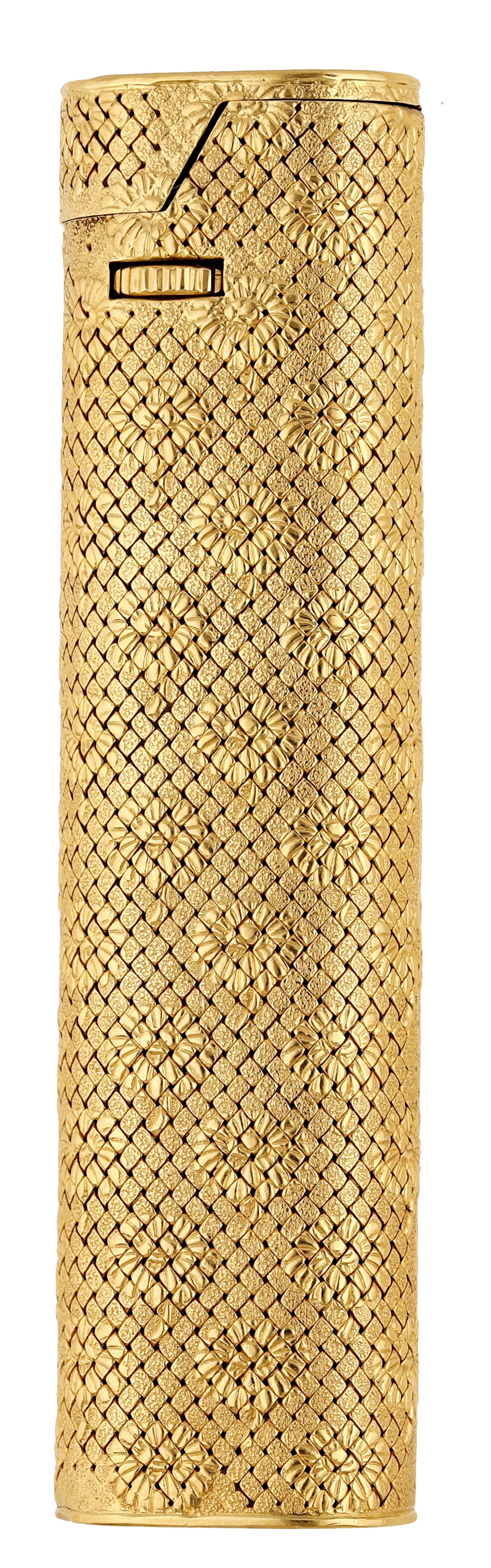 A mid 20th century lighter by Boucheron, of flattened cylindrical