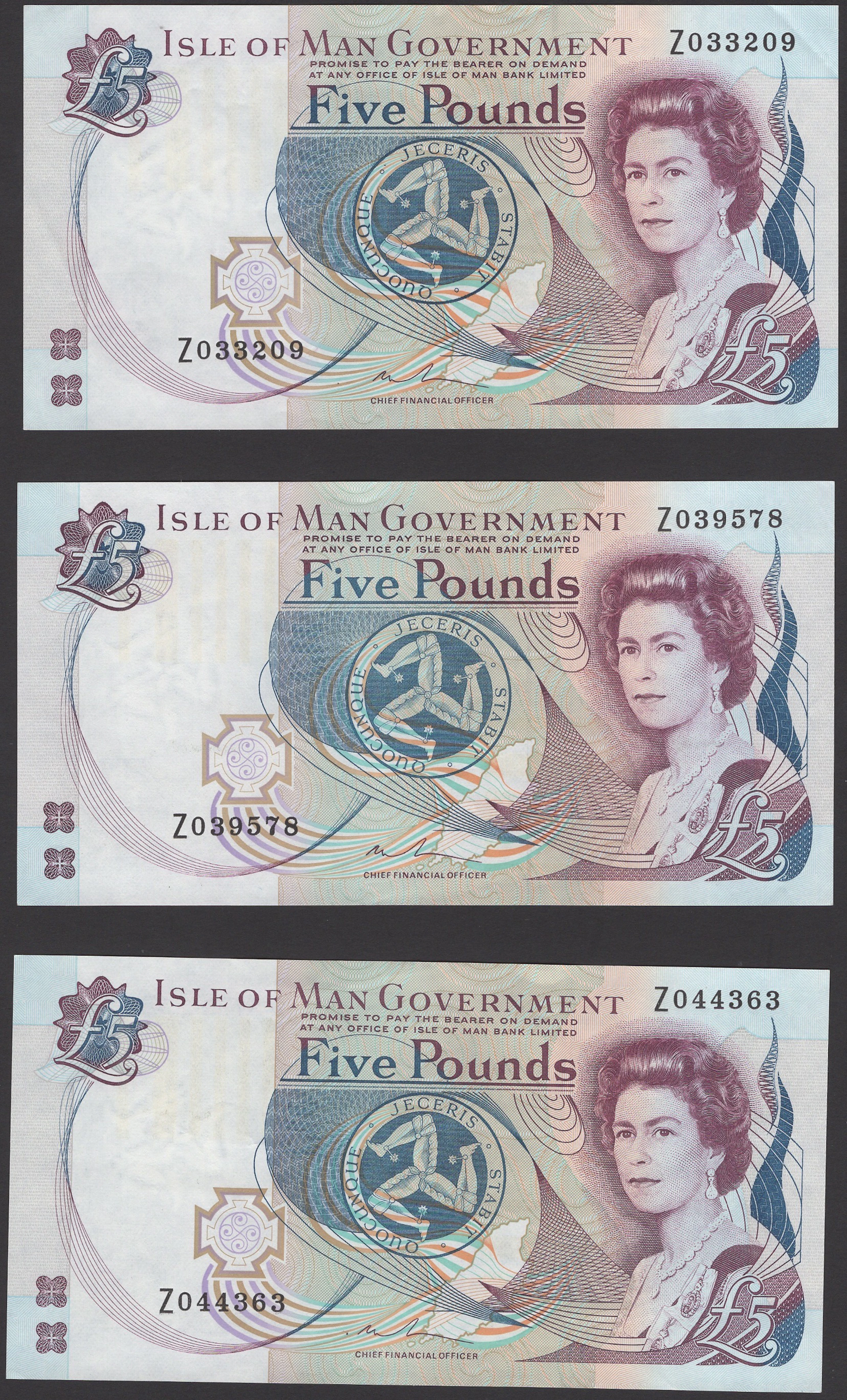 Isle of Man Government, Malcolm Couch, replacement £5 (5), ND (c.2013)