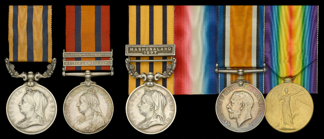 Family Group: Pair: Trooper H. Lane, Imperial Light Horse, late Bulawayo