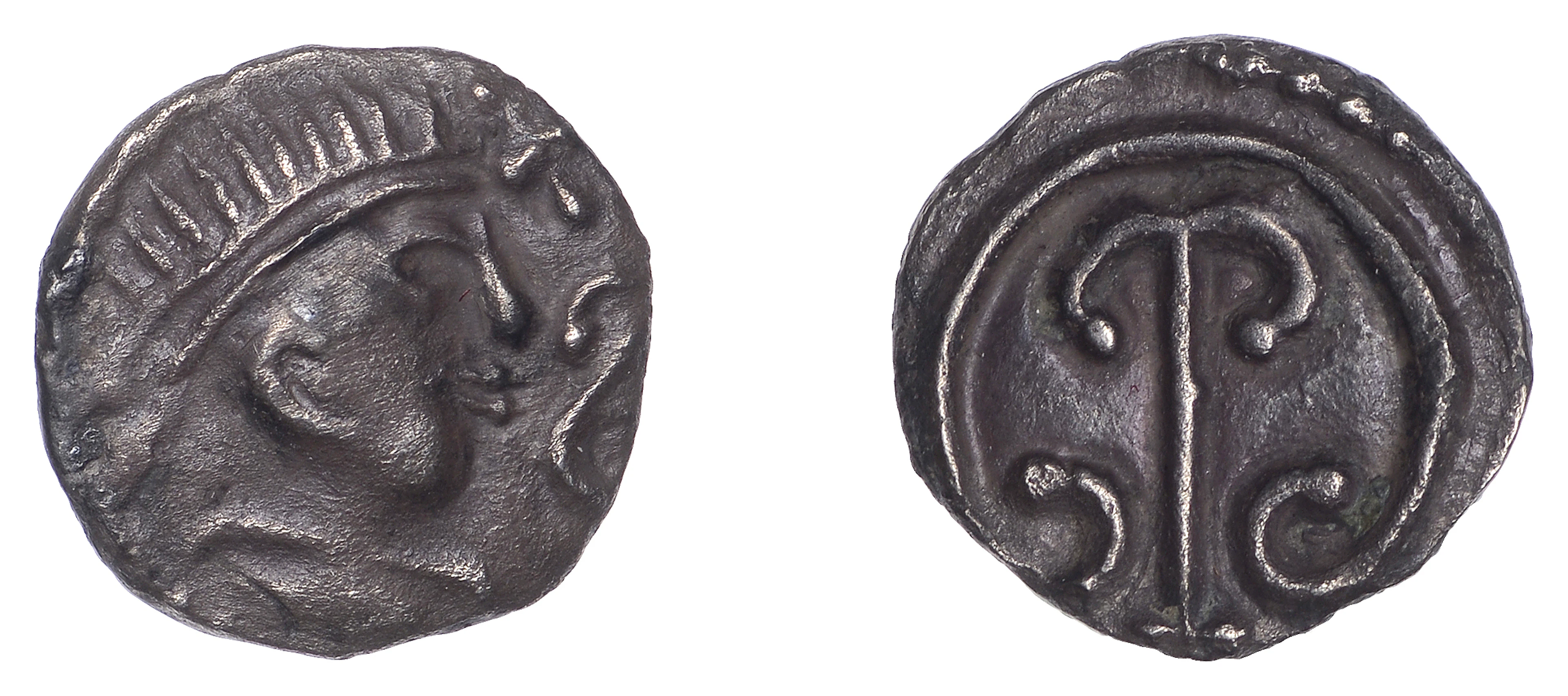Early Anglo-Saxon Period, MEROVINGIAN, Denier, Quentovic region, diademed