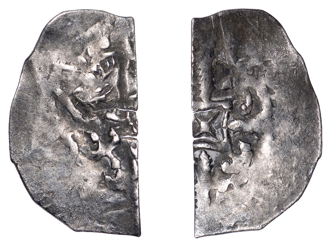 Stephen (1135-1154), Cut Halfpenny, East Midlands variant, Lincoln