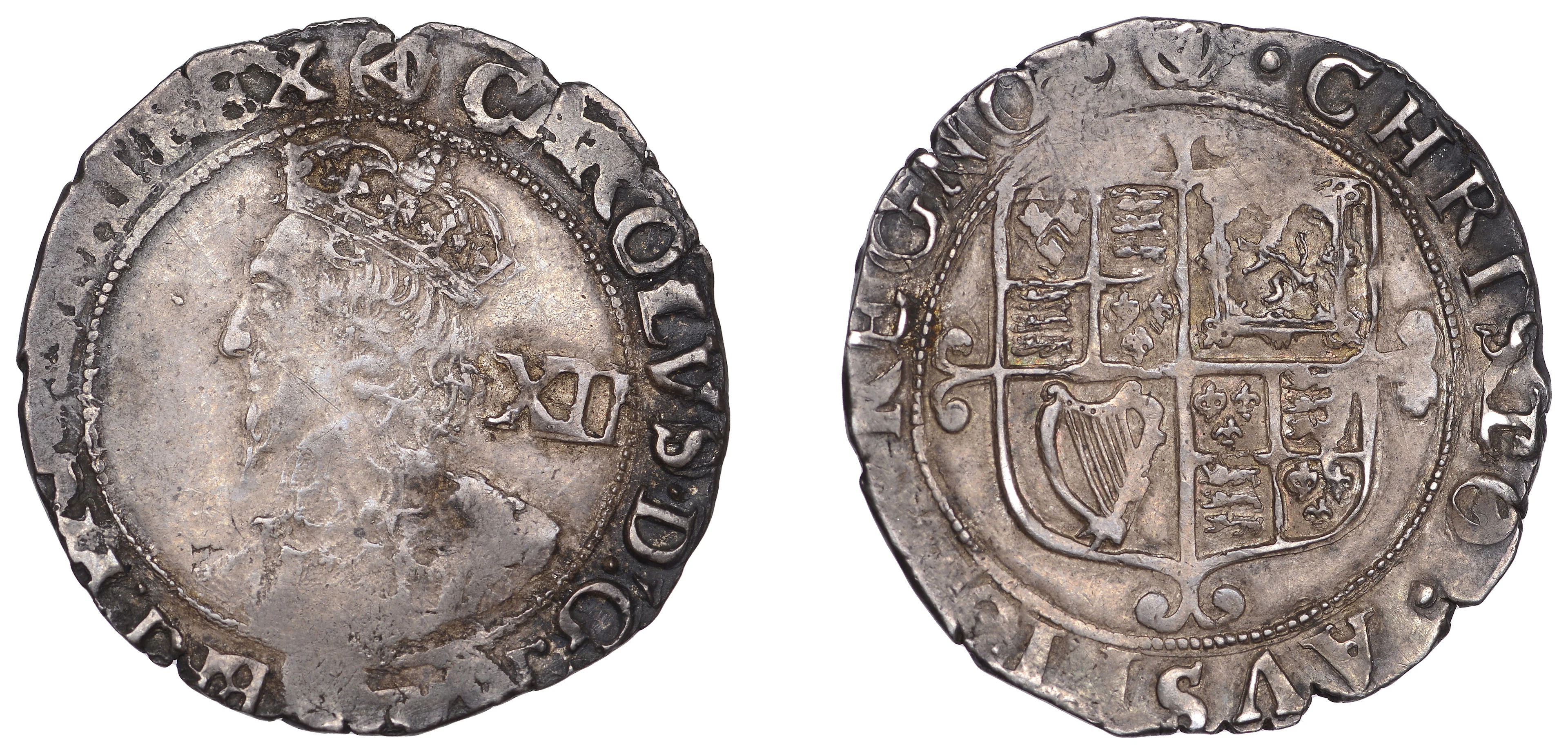 Charles I (1625-1649), Tower mint, Shilling, Gp G, type 4.4, mm. triangle-in-cir