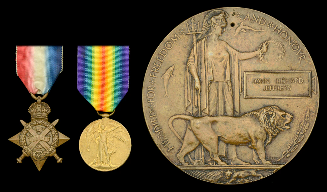 Pair: Private J. R. Jeffreys, 4th (Denbighshire) Battalion, Royal