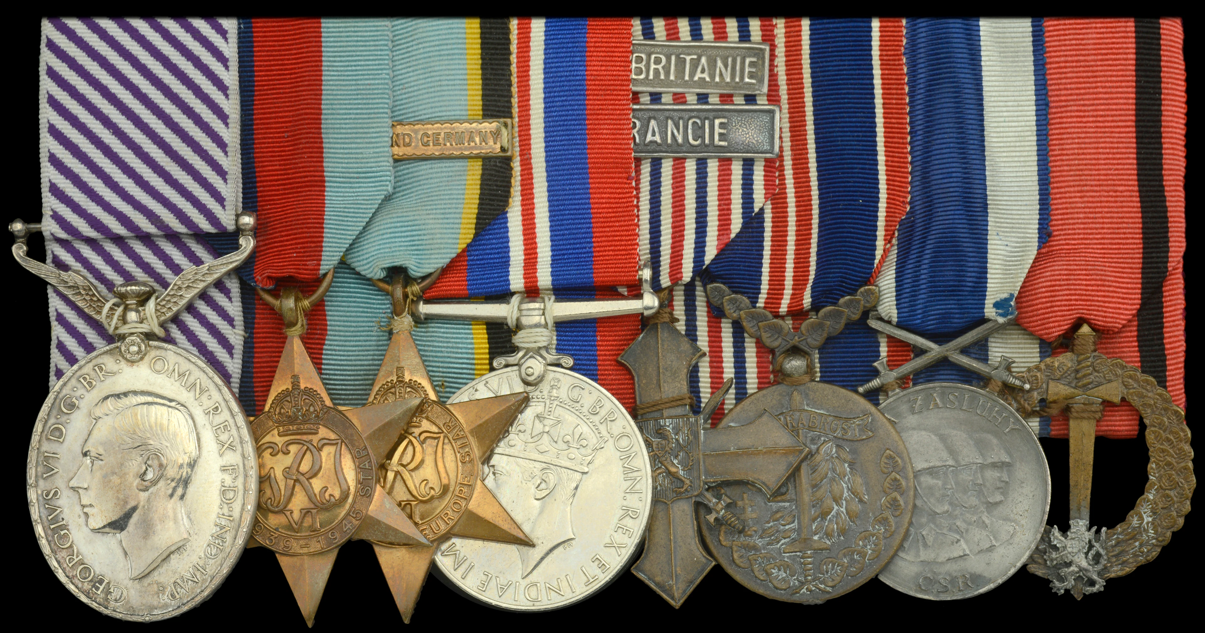 A fine Second War night fighter’s D.F.M. group of eight awarded to