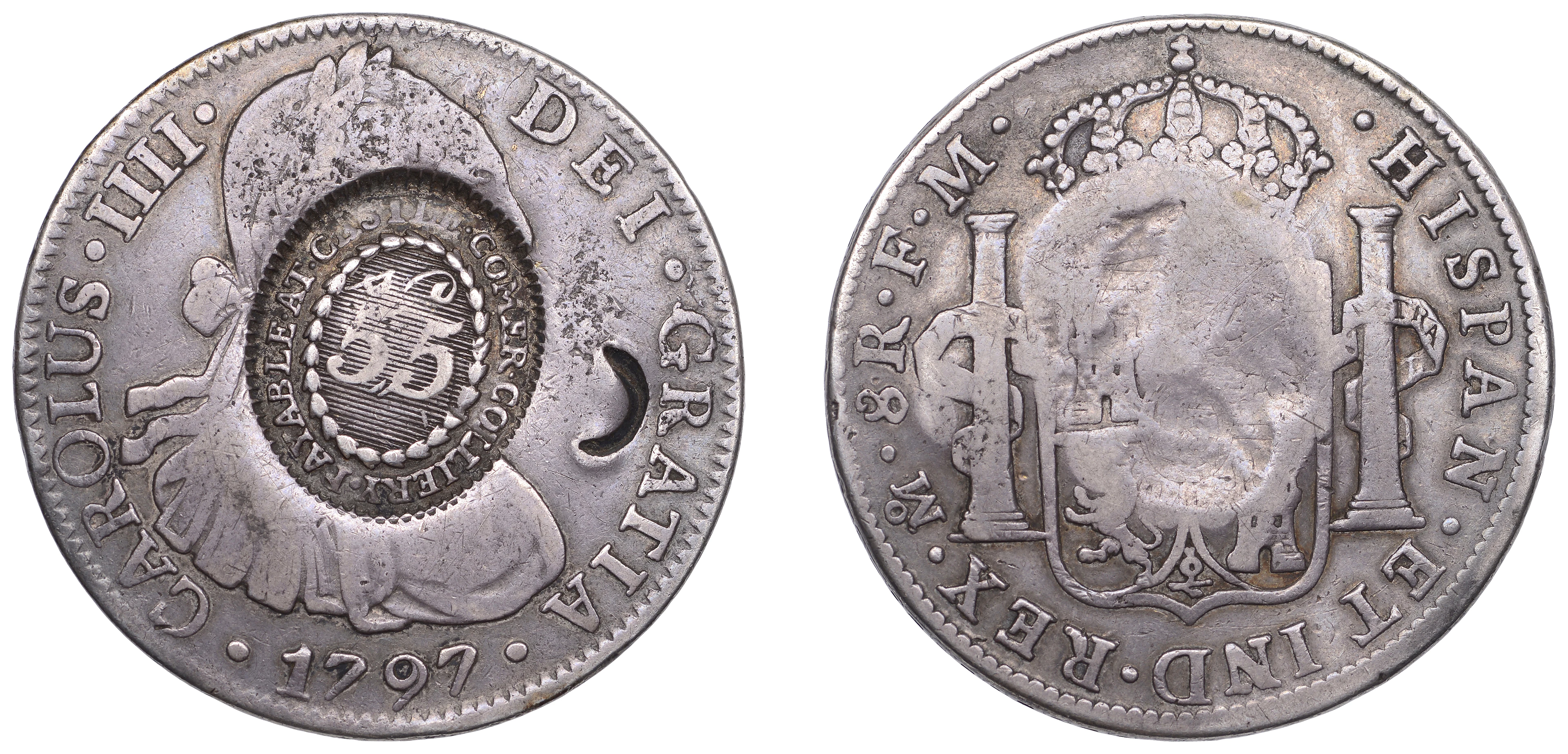 Ireland, Castlecomer (Co. Kilkenny), a MEXICO, Charles IIII, 8 Reales