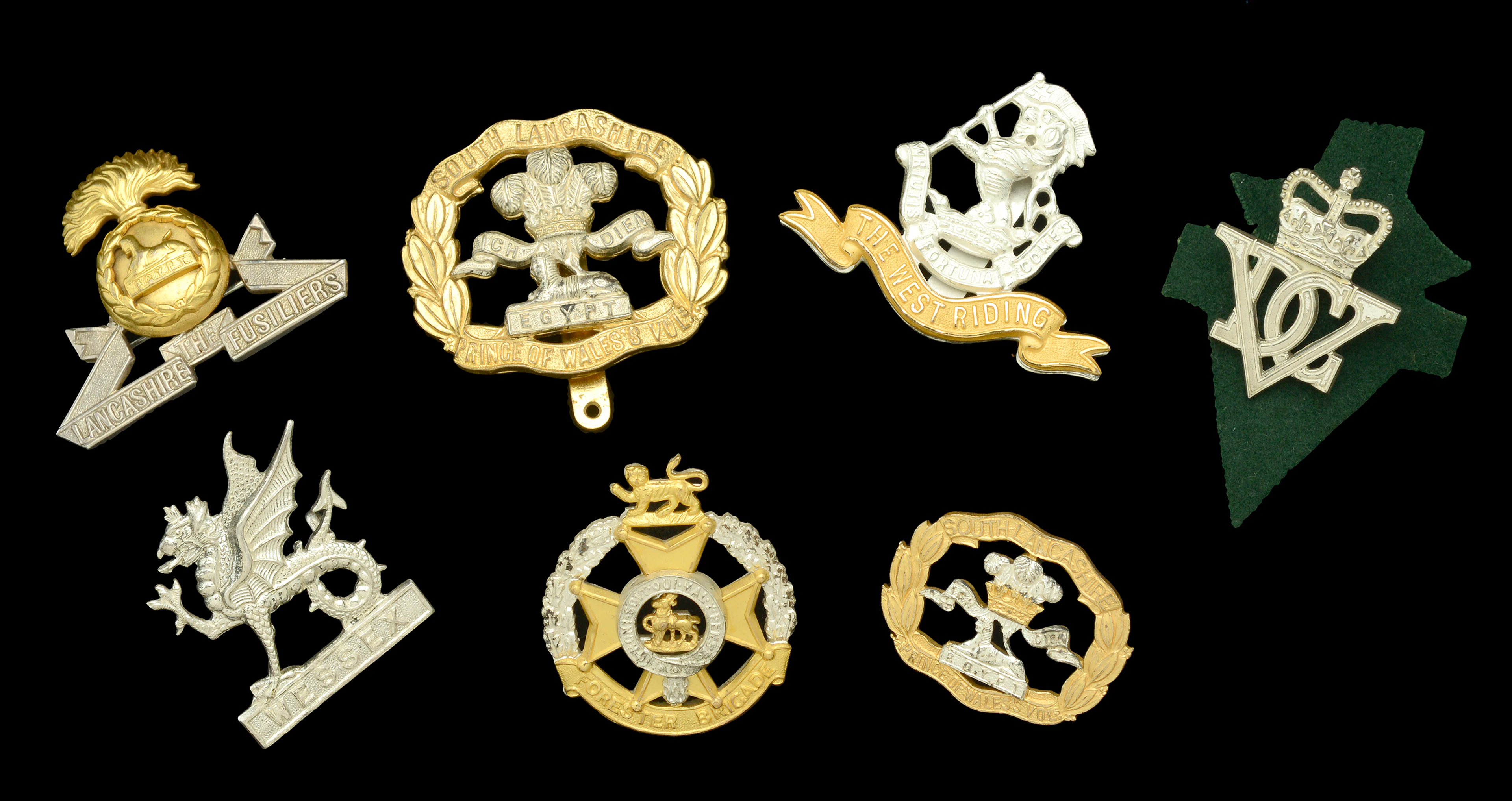 Assorted British Officer’s Cap and Beret Badges. A very good selection