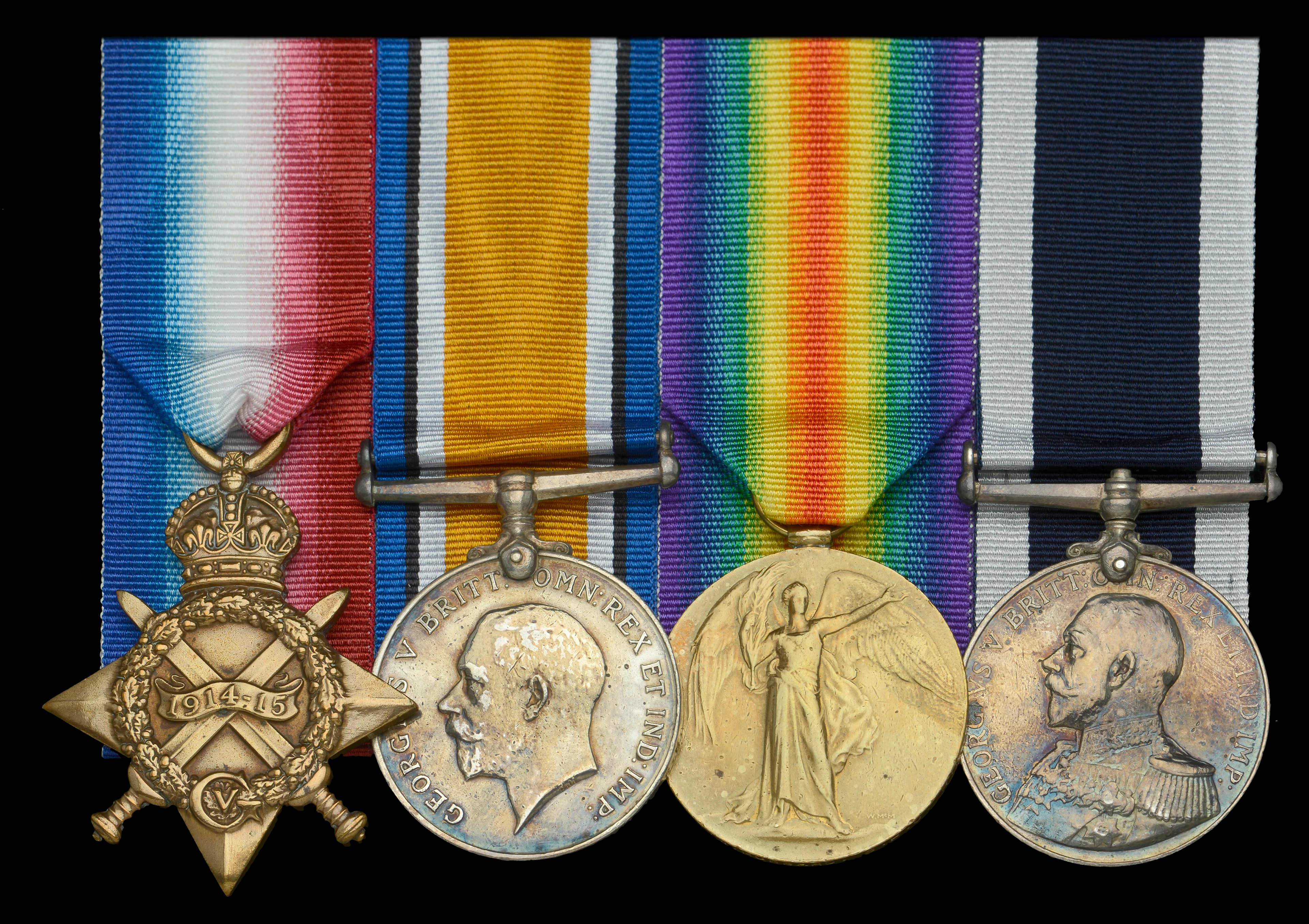 Four: Stoker Petty Officer C. W. Hubbard, Royal Navy 1914-15 Star