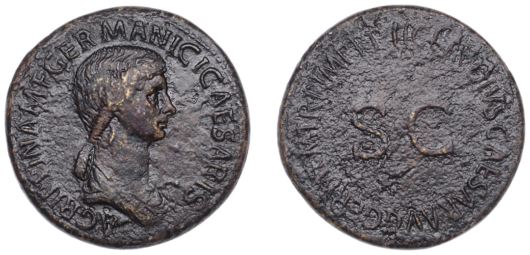 Agrippina Maior (d. 33), Sestertius, struck under Claudius, 50-54