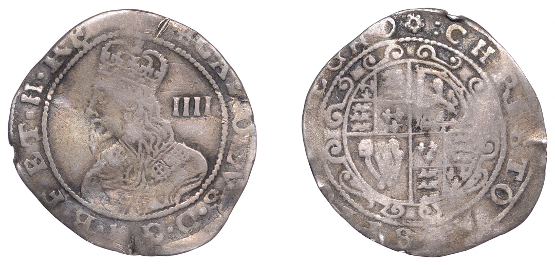 Charles I (1625-1649), Exeter, Groat, 1644, mm. rose, 1.46g/3h (Besly