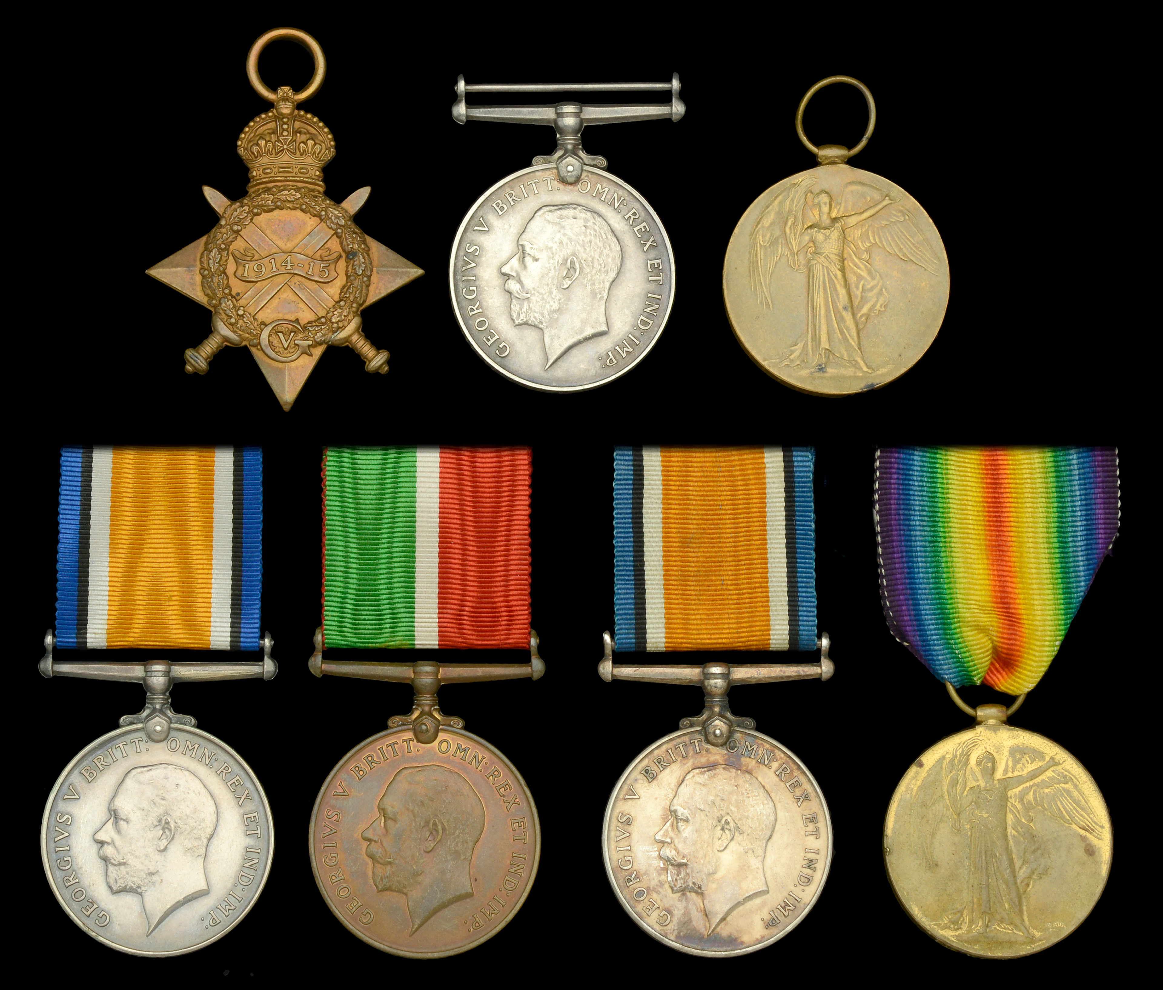 Three: Leading Seaman S. H. Harrison, Royal Navy 1914-15 Star (231152.