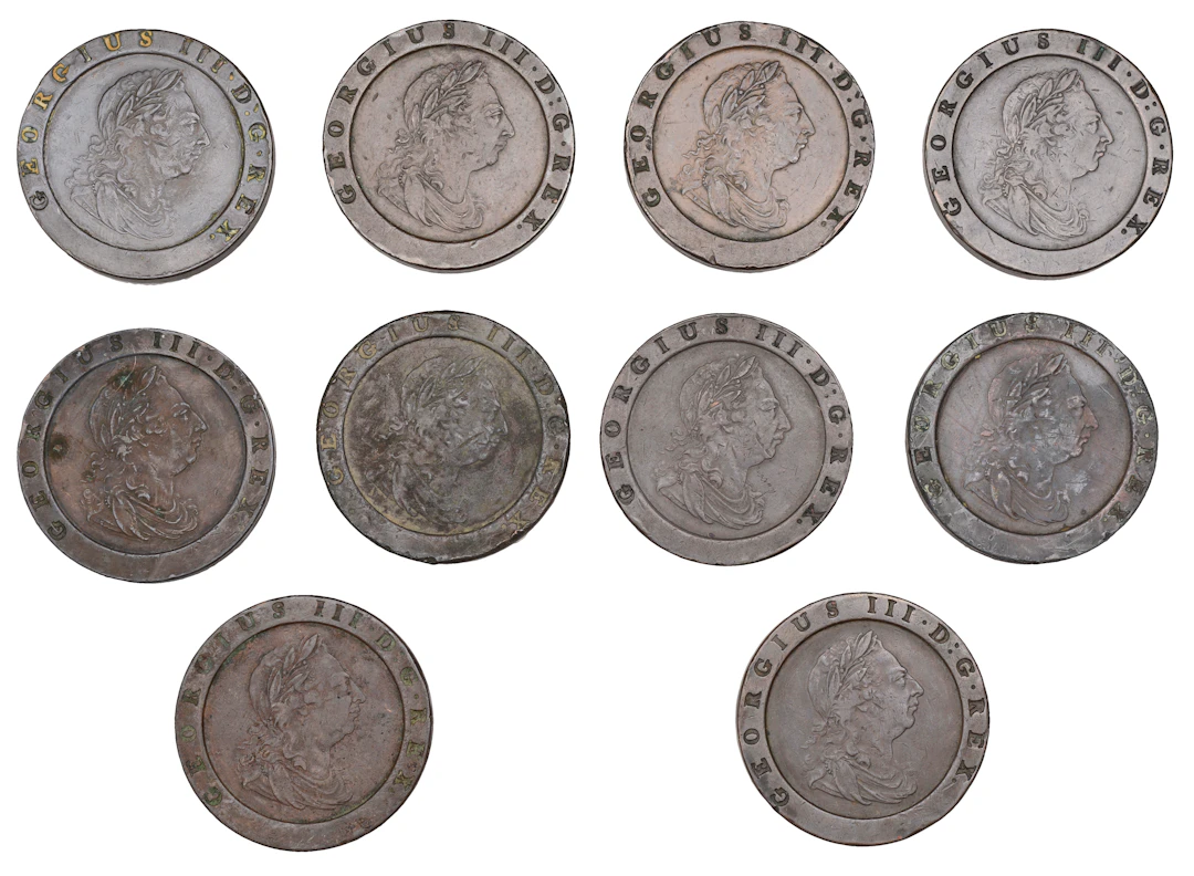 George III, Cartwheel Twopences, 1797 (S 3776) [10]. Fine or better £200-£300