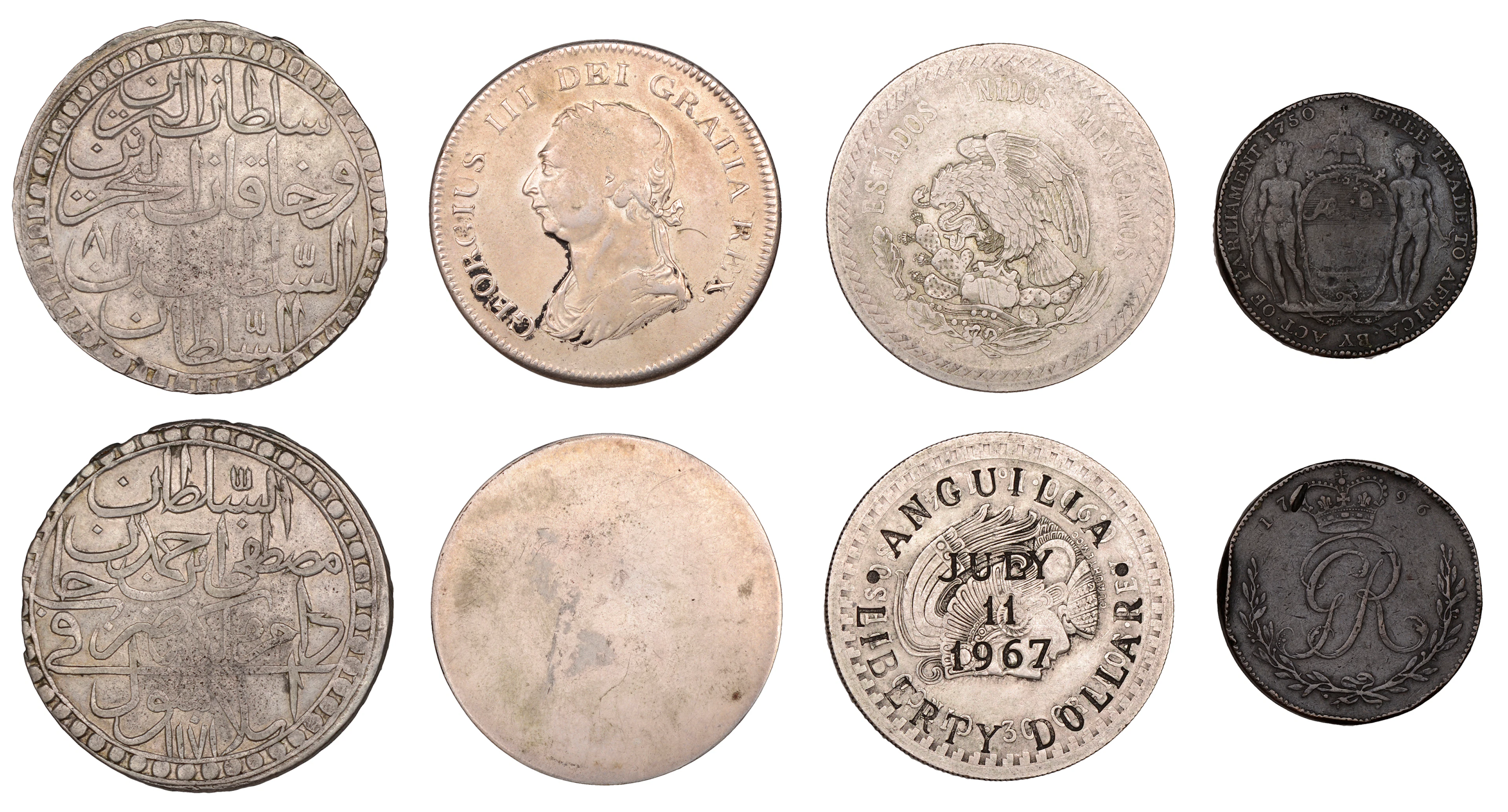 Miscellaneous, ANGUILLA, Liberty Dollar, 1967, on a MEXICO, Republic