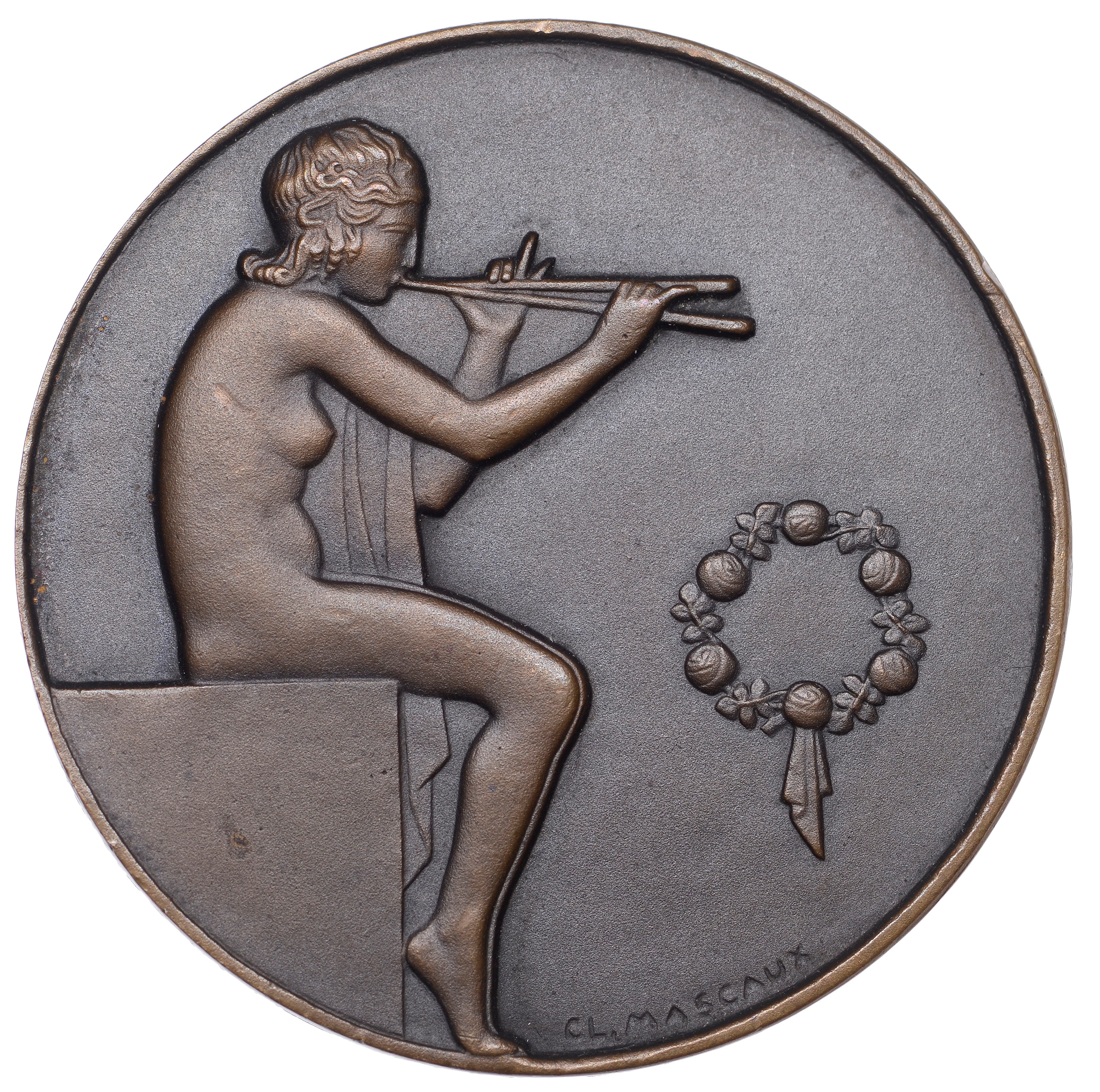 FRANCE, Femme jouant de l'aulos [Female Playing the Aulos], 1924