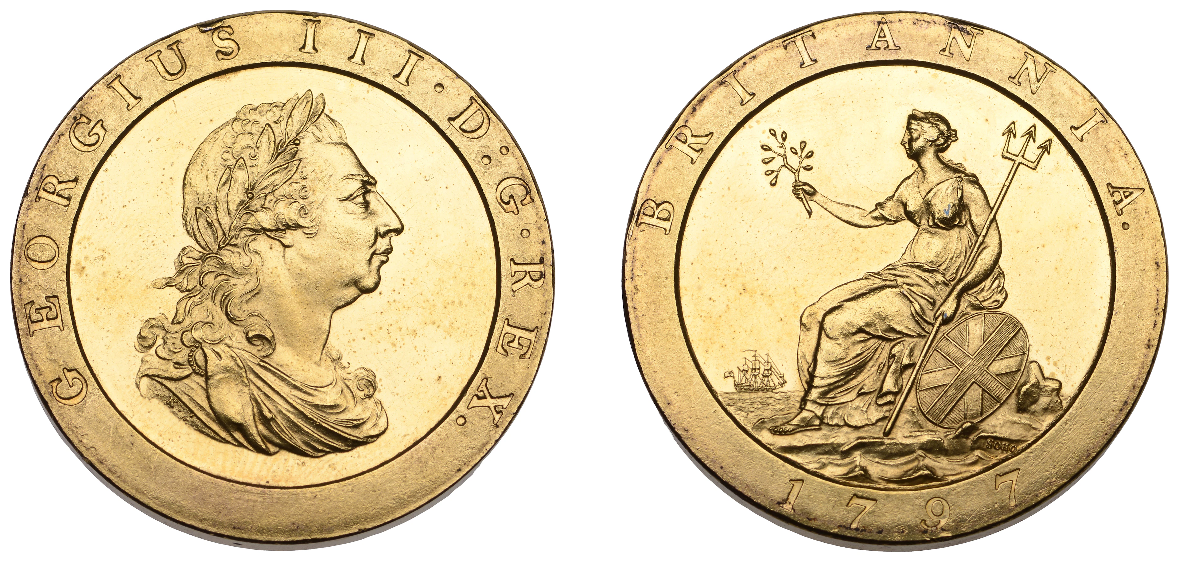 George III (1760-1820), Soho Mint, Birmingham, Proof Penny, 1797 (late