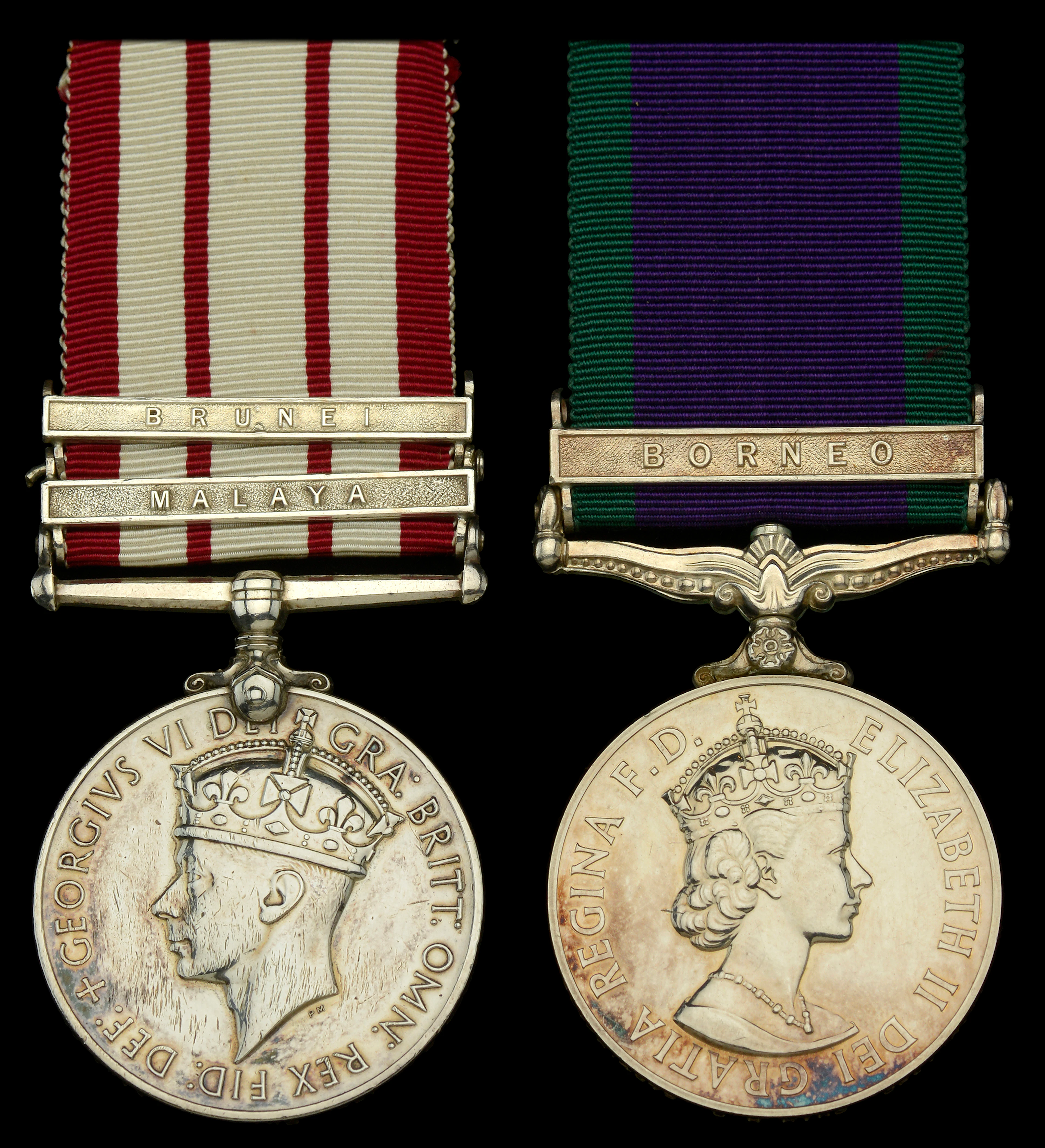 Pair: Corporal D. H. King, Royal Marines Naval General Service 1915-62