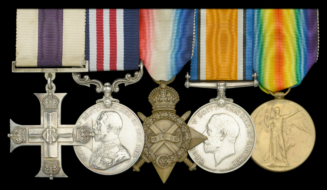A Great War ‘Western Front’ 1918 Air Ace’s M.C., 'Battle of the Somme'