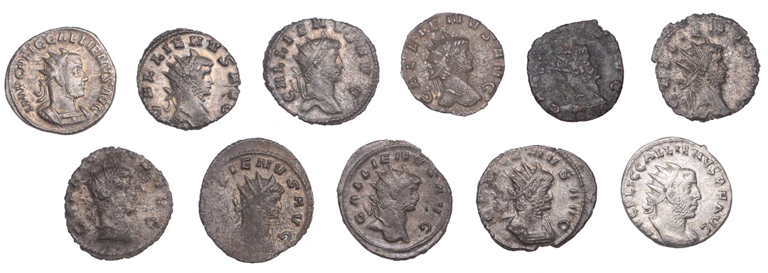 Gallienus (253-268), Antoniniani (3), 254, radiate and cuirassed bust