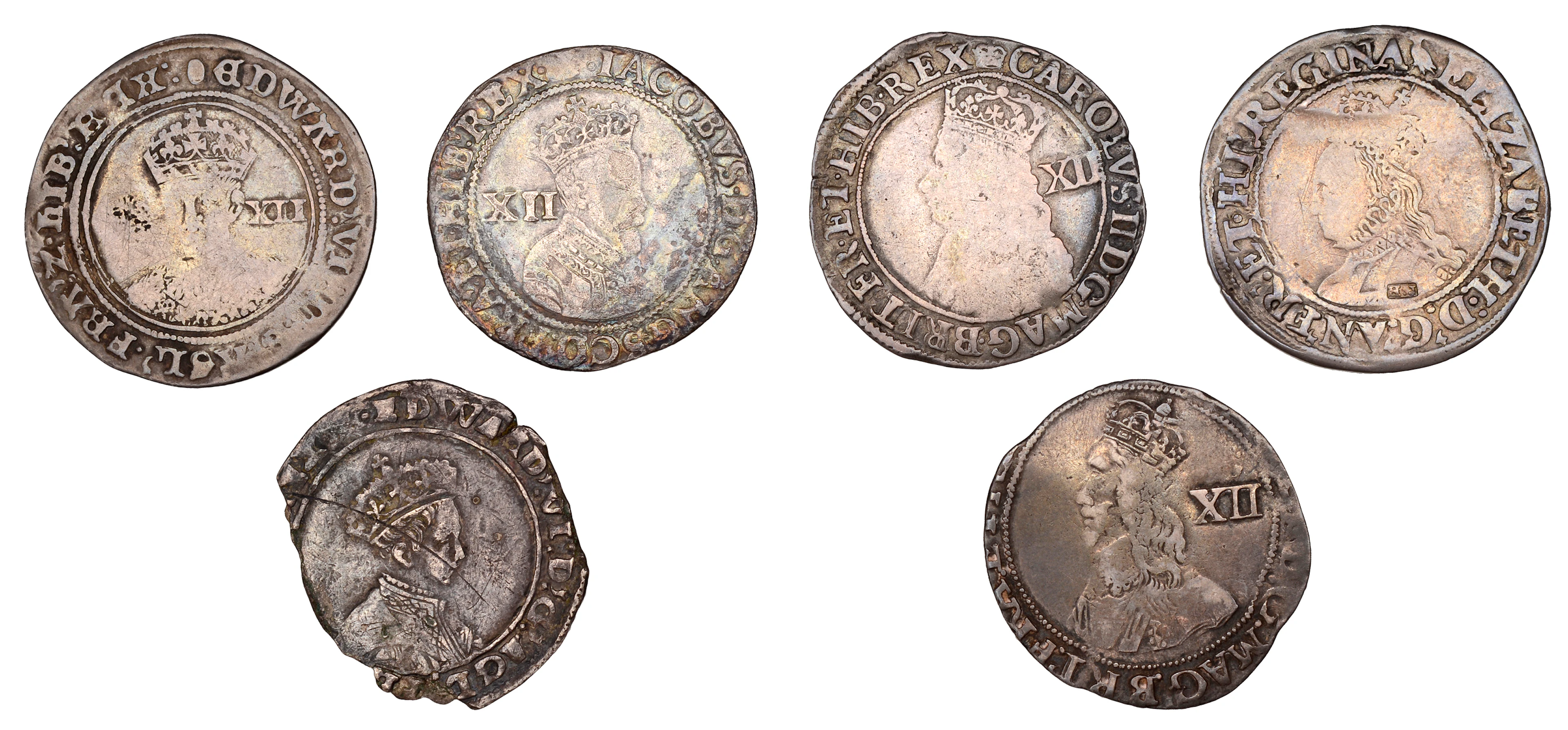 Edward VI, Third Period, Shilling, mm. tun, 5.61g/5h (N 1937; S 2482);