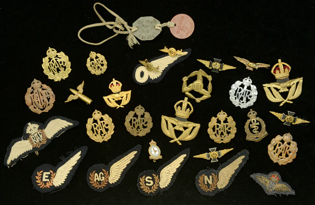 Assorted Royal Air Force and Commonwealth Air Force Insignia. A good