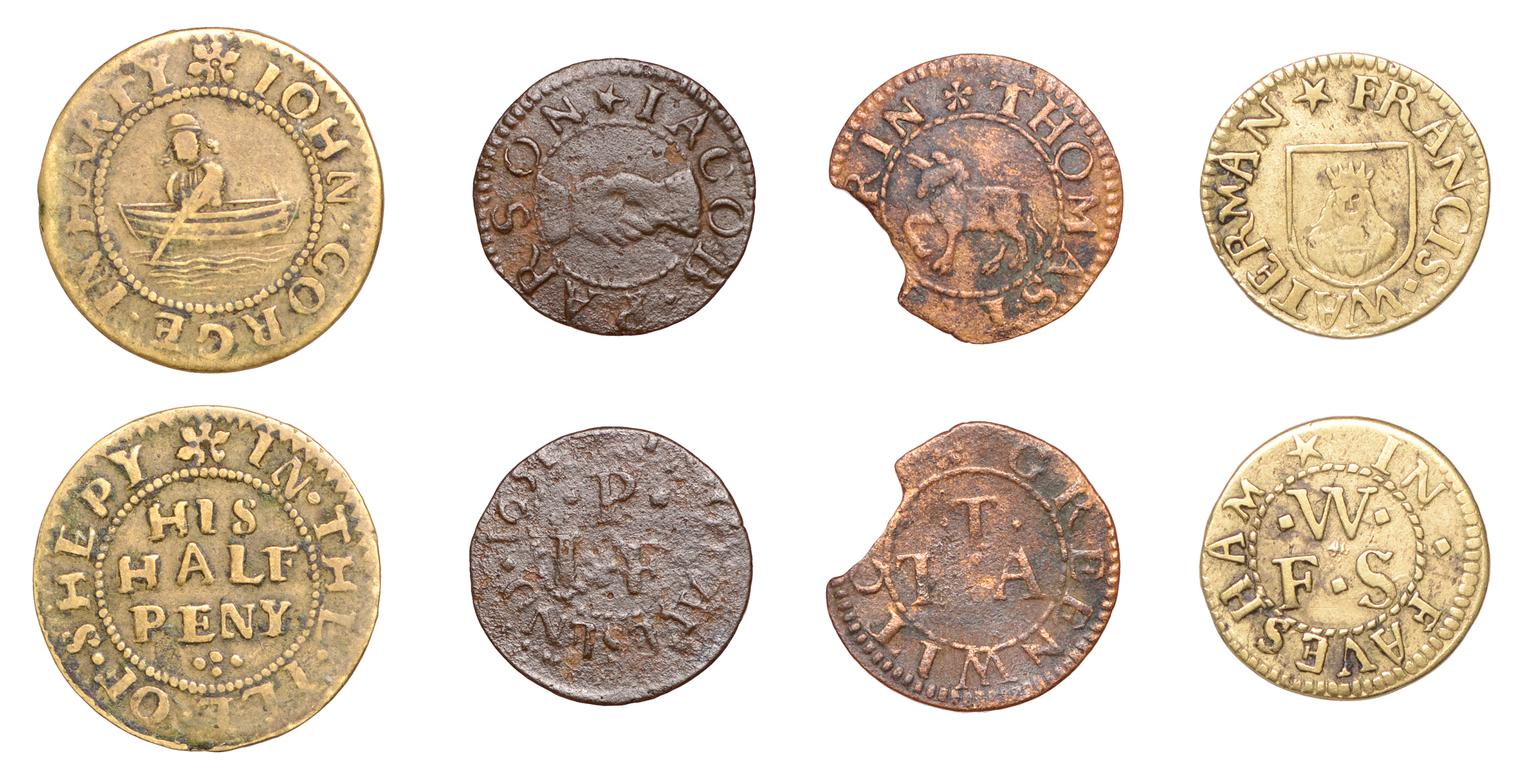 17th Century Tokens, KENT, Faversham, Francis Waterman, Farthing