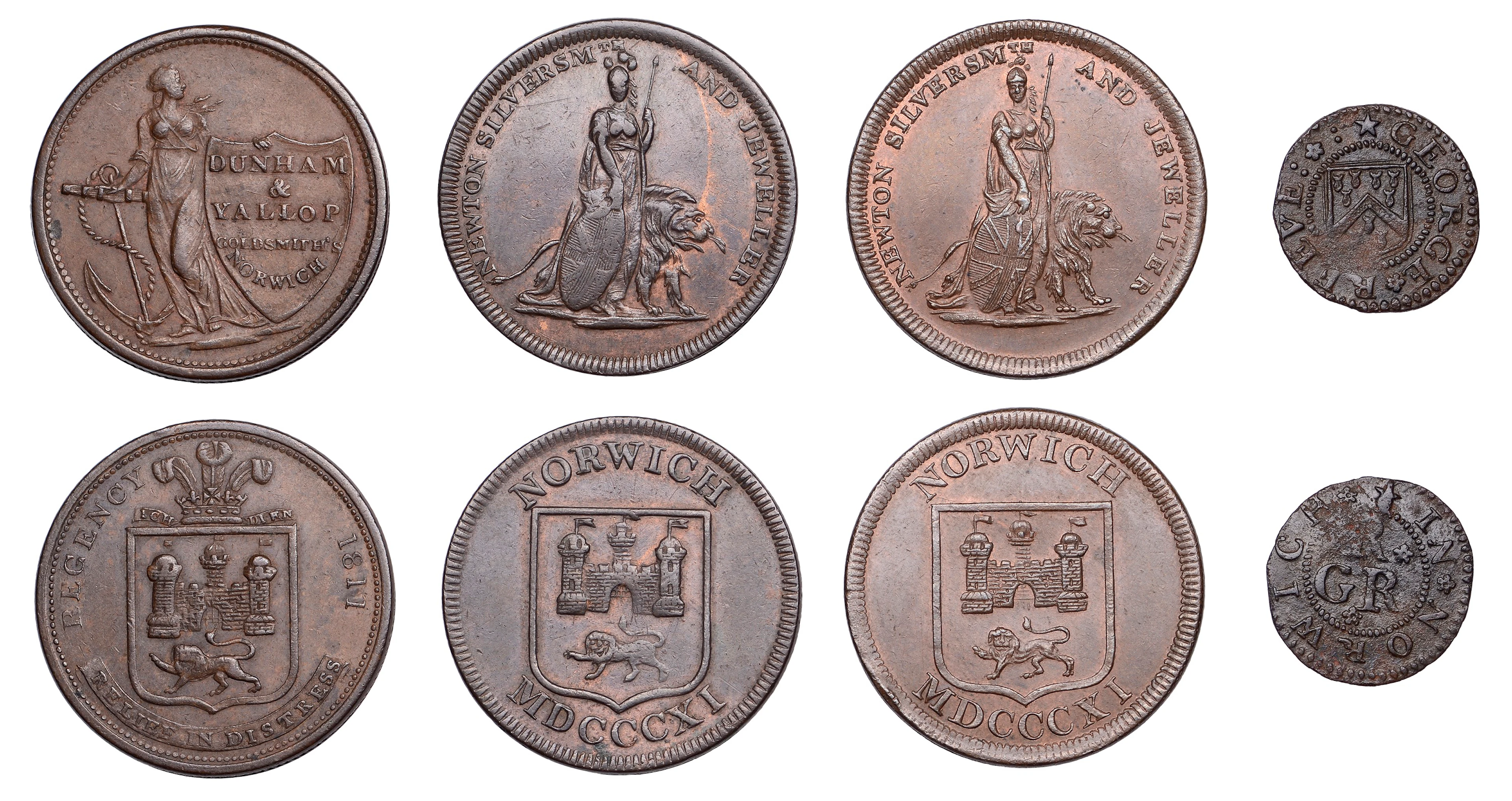17th Century Tokens, NORFOLK, Norwich, George Reeve, Farthing, 0.93g/6h
