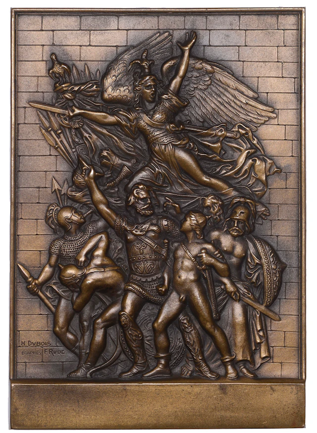 FRANCE, La Marseillaise, c. 1900, an Art Nouveau uniface bronze award