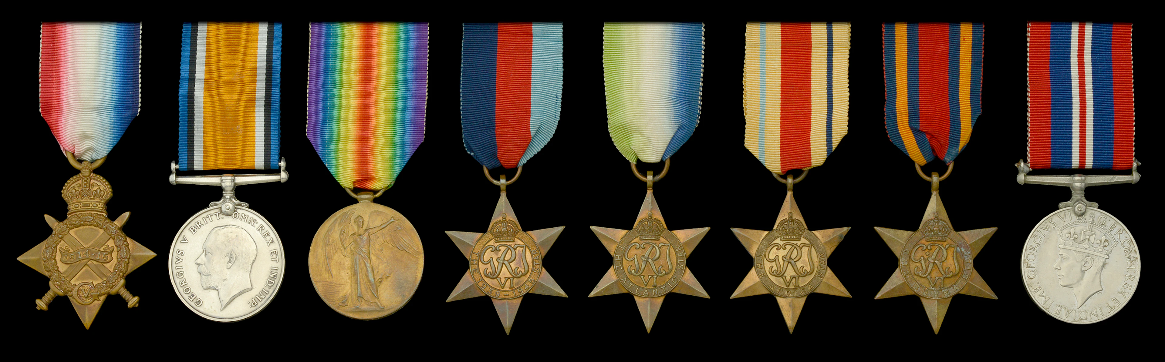Eight: Stoker J. Bow, Royal Naval Reserve, who served in H.M.S. Canada
