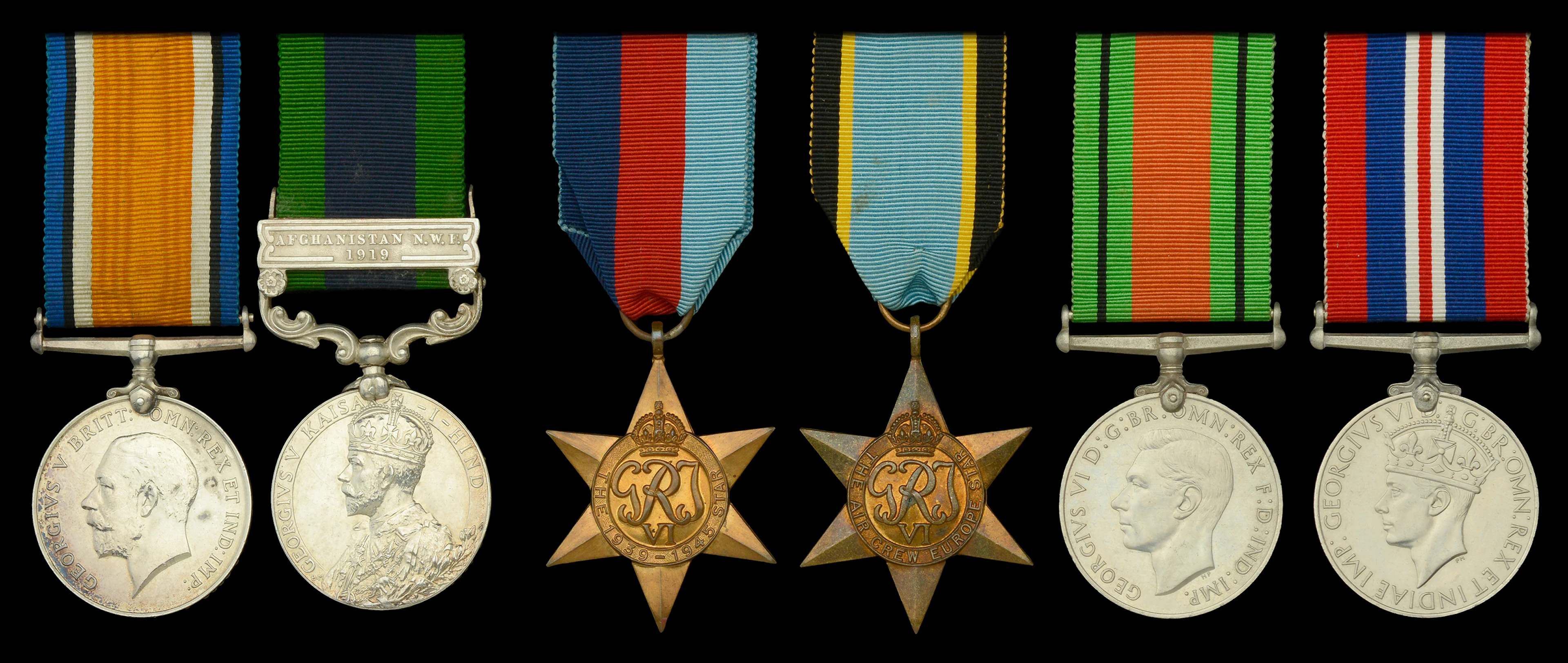 Family Group: Pair: Private C. Day, 2/6th Royal Sussex Regiment British