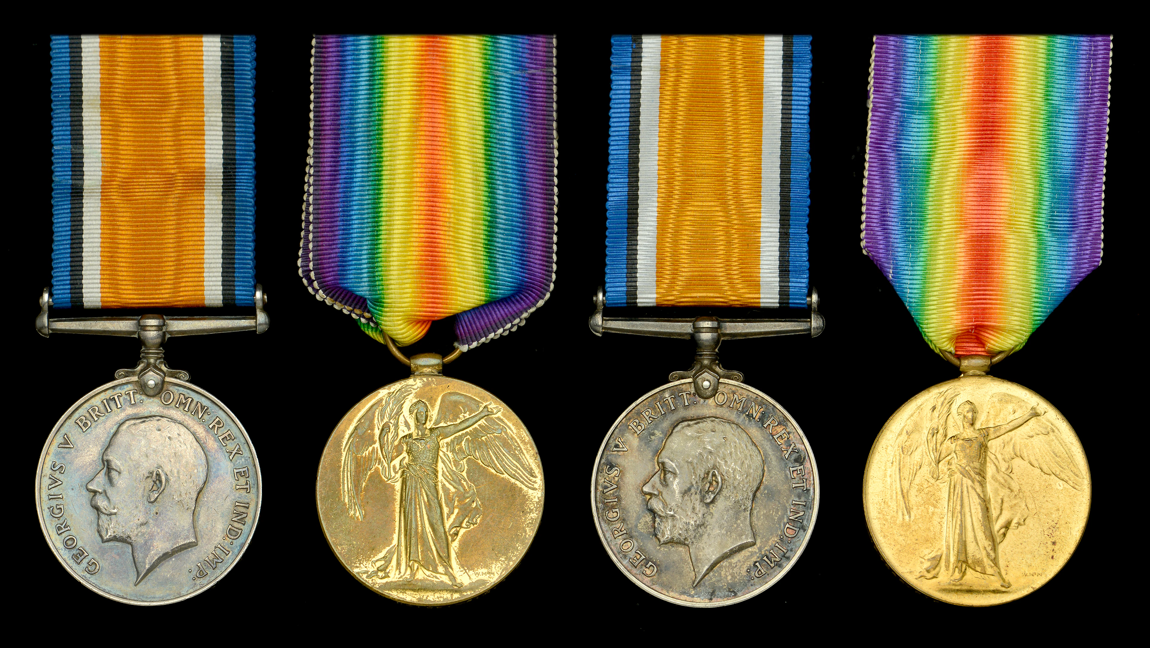 Pair: Air Mechanic 1st Class P. Price, Royal Naval Air Service British