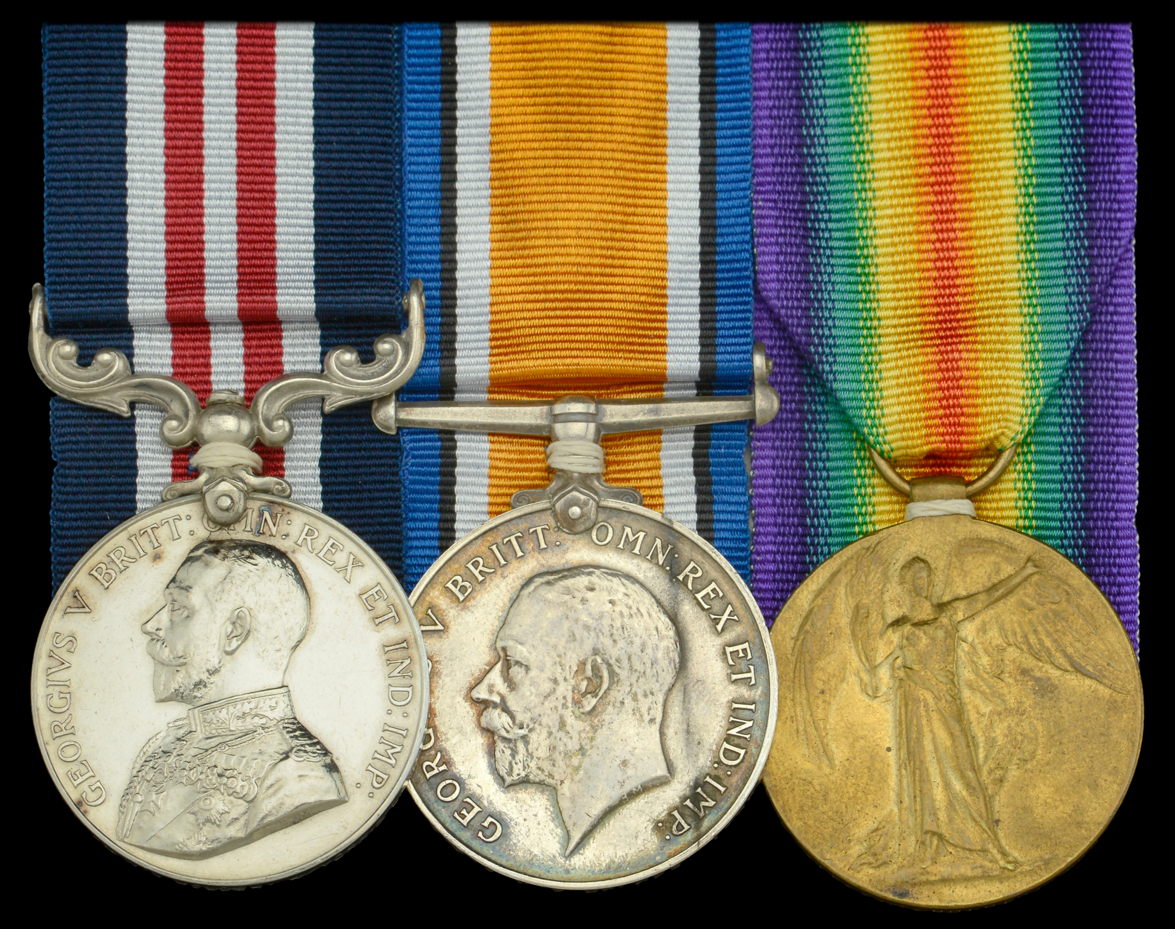 A Great War M.M. group of three awarded to Private W. R. Holder, 1/4th