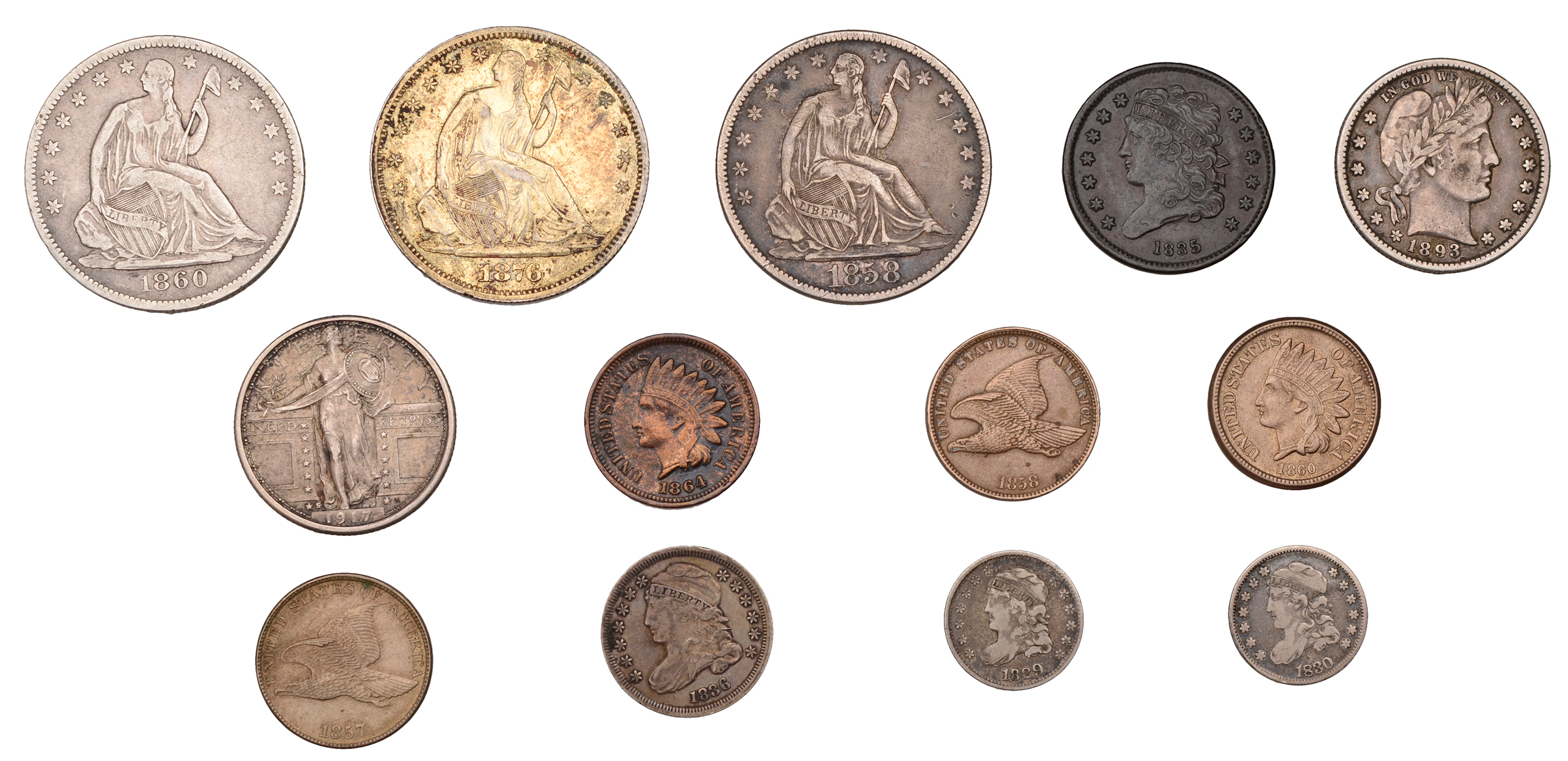 Miscellaneous, USA, 5 Cents, 1836, Philadelphia (KM 47); together