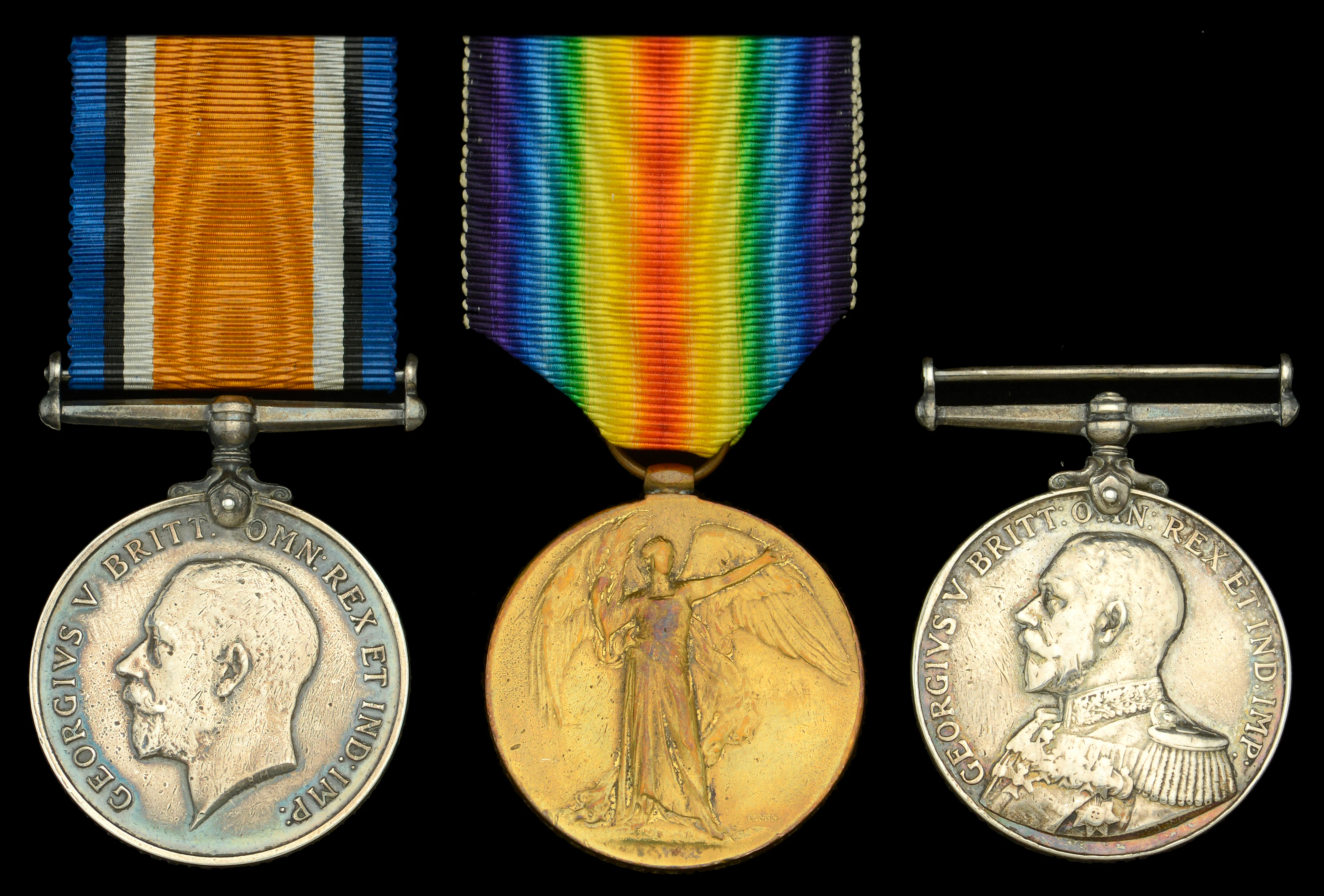 Three: Chief Armourer W. J. Priddis, Royal Navy British War and Victory