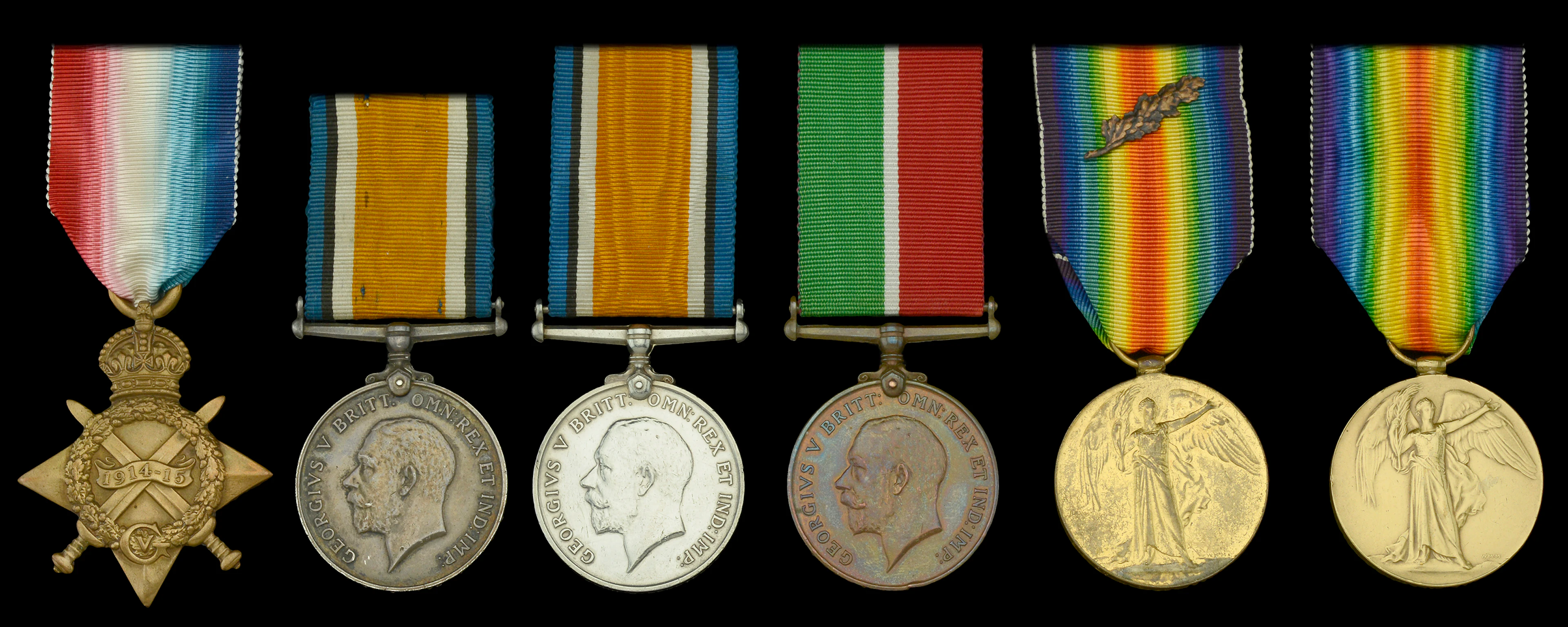 1914-15 Star (187973, J. J. Knight, A.B., R.N.); British War Medal