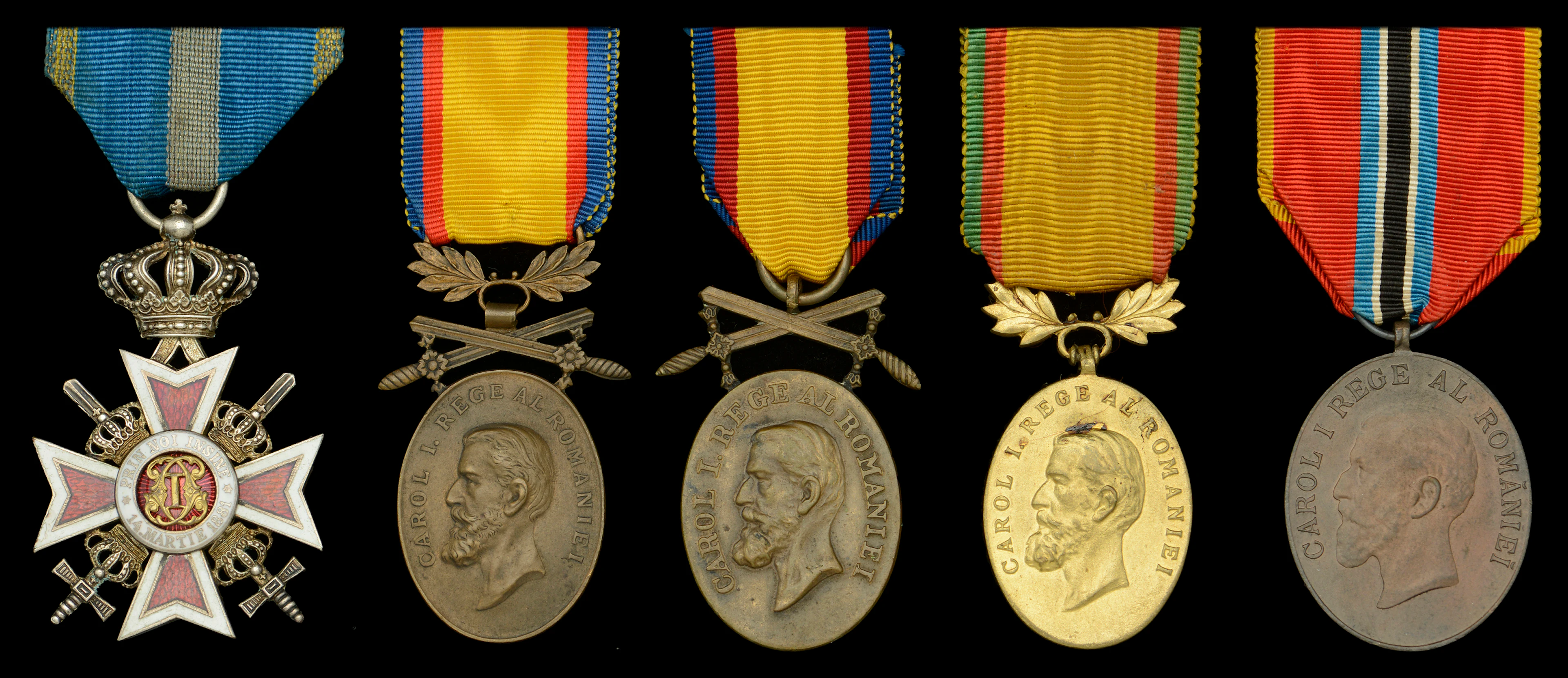 Romania, Kingdom, Order of the Crown, 2nd type, Military Division