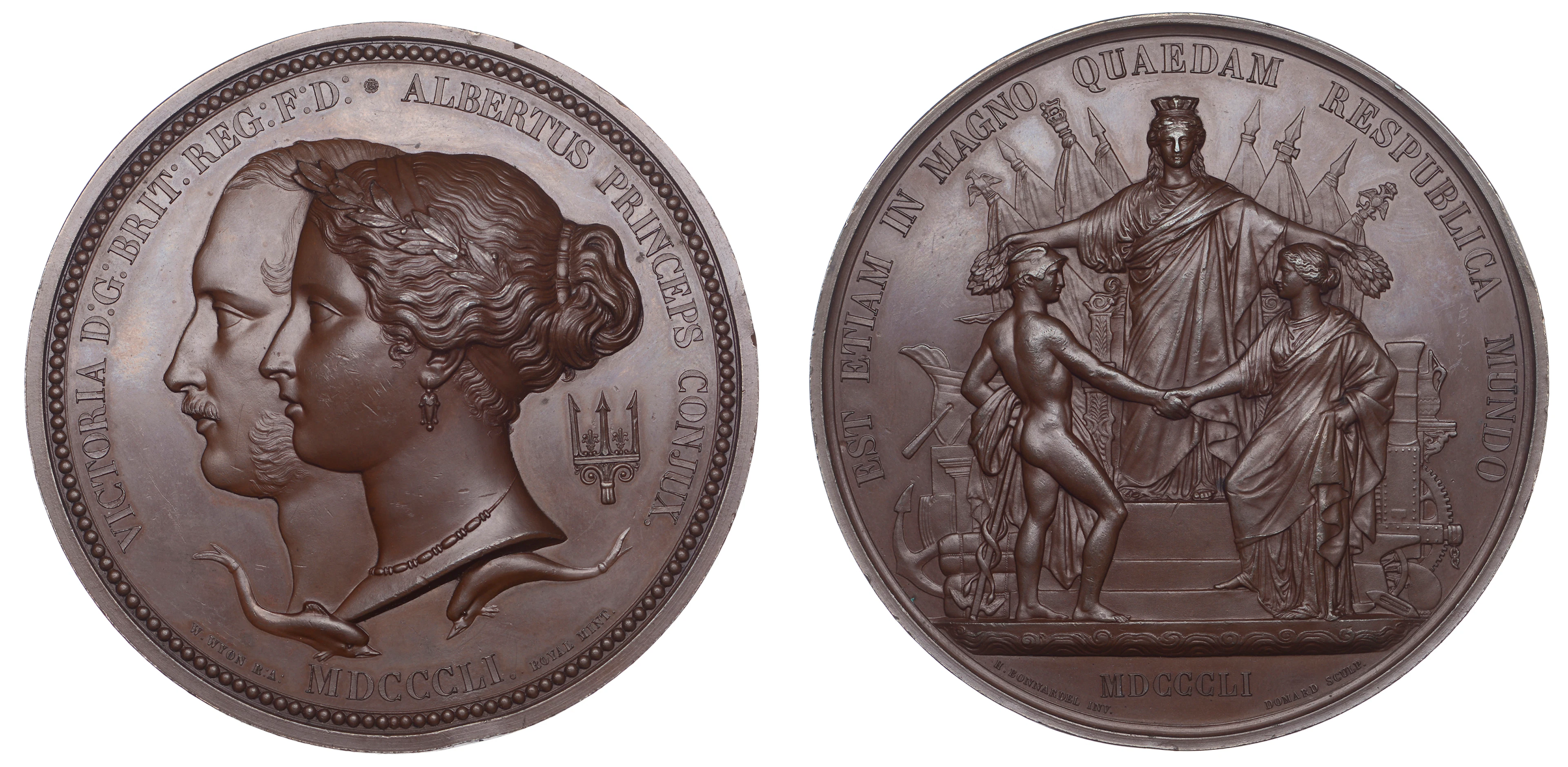 Great Exhibition, Hyde Park, 1851, Prize Medal, a copper award by