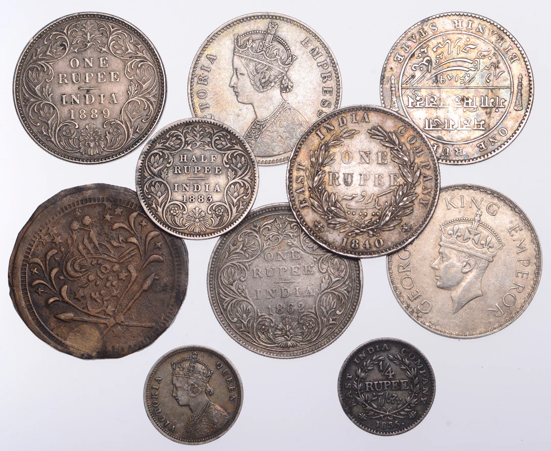 Miscellaneous, INDIA, William IV, Quarter-Rupee, 1835 (KM 449); Victoria