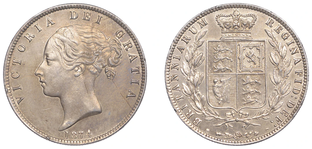 Victoria (1837-1901), Halfcrown, 1874 (ESC 2741; S 3889). Good very