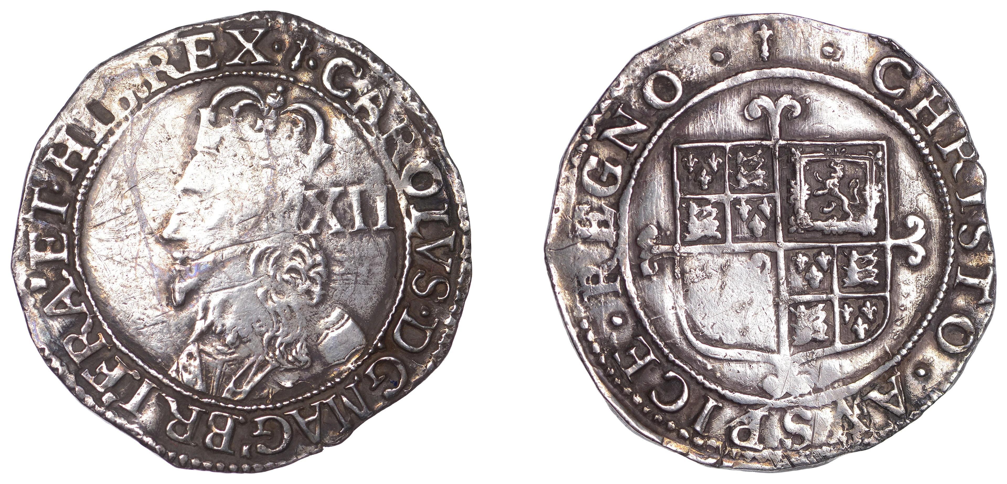 Charles I (1625-1649), Tower mint (under Parliament), Shilling, Gp